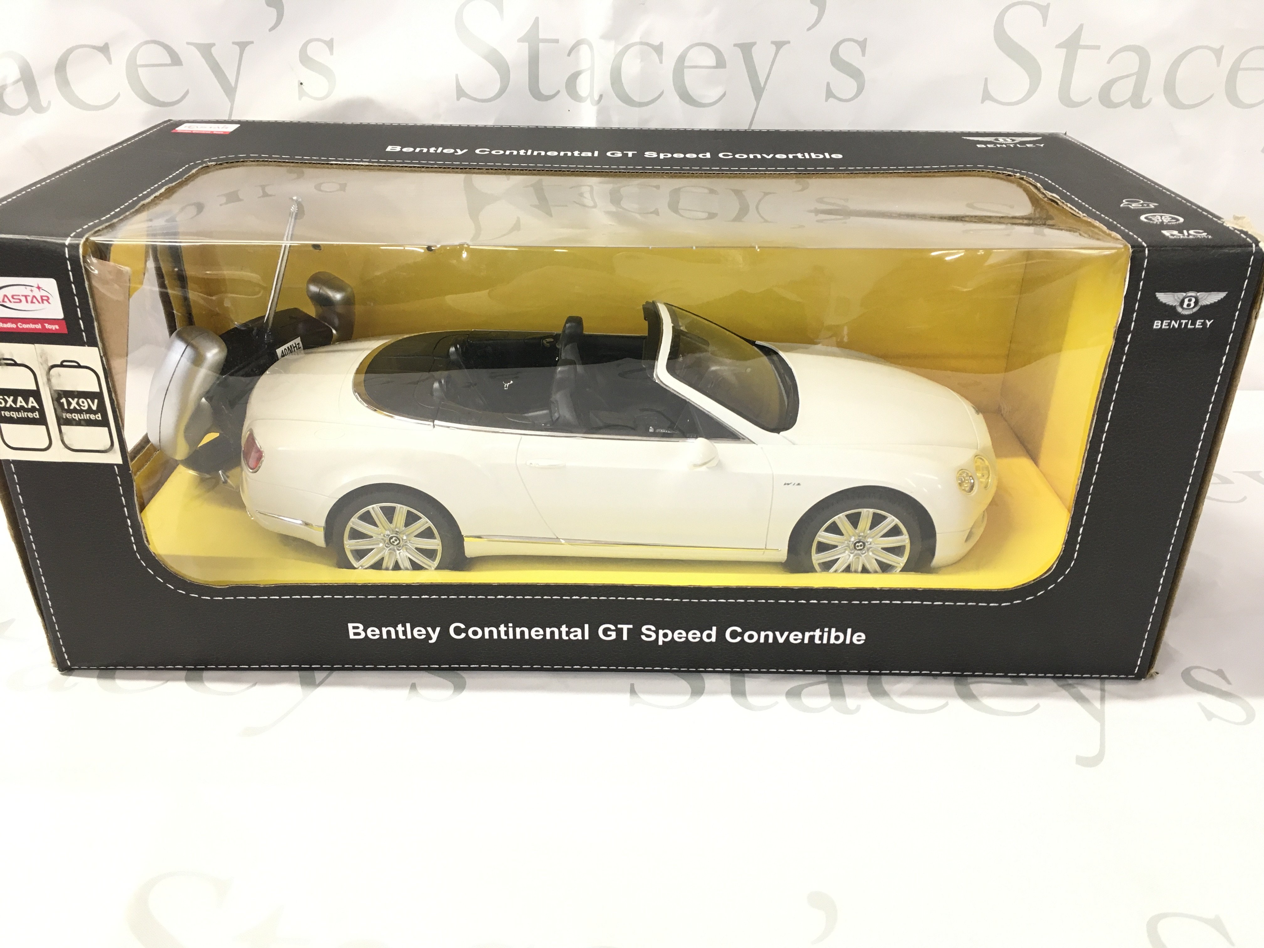 A Boxed Rastar Remote Controlled Bentley GT Speed Convertible. No Reserve.