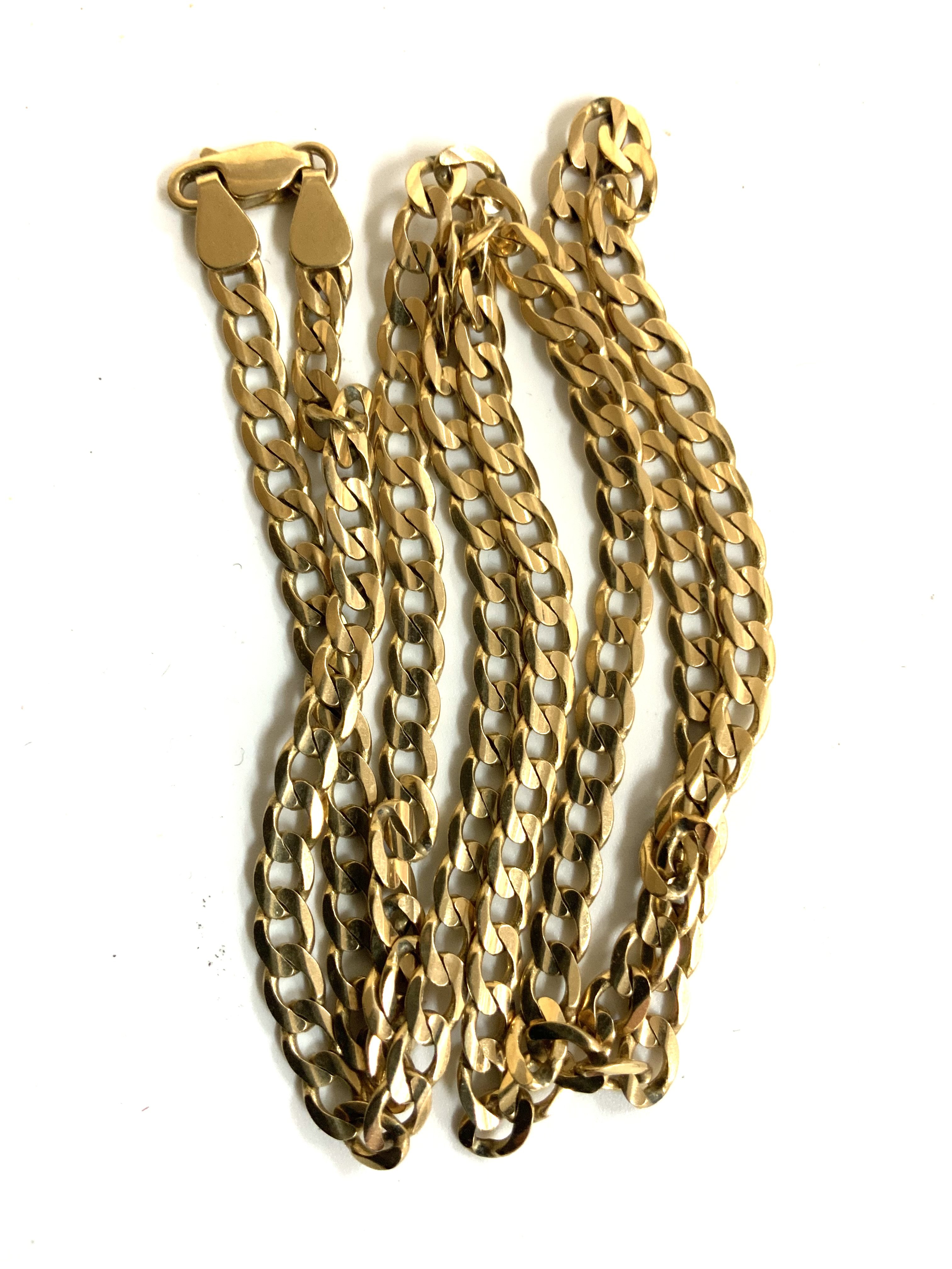 A 9ct gold necklace, overall length 66cm.