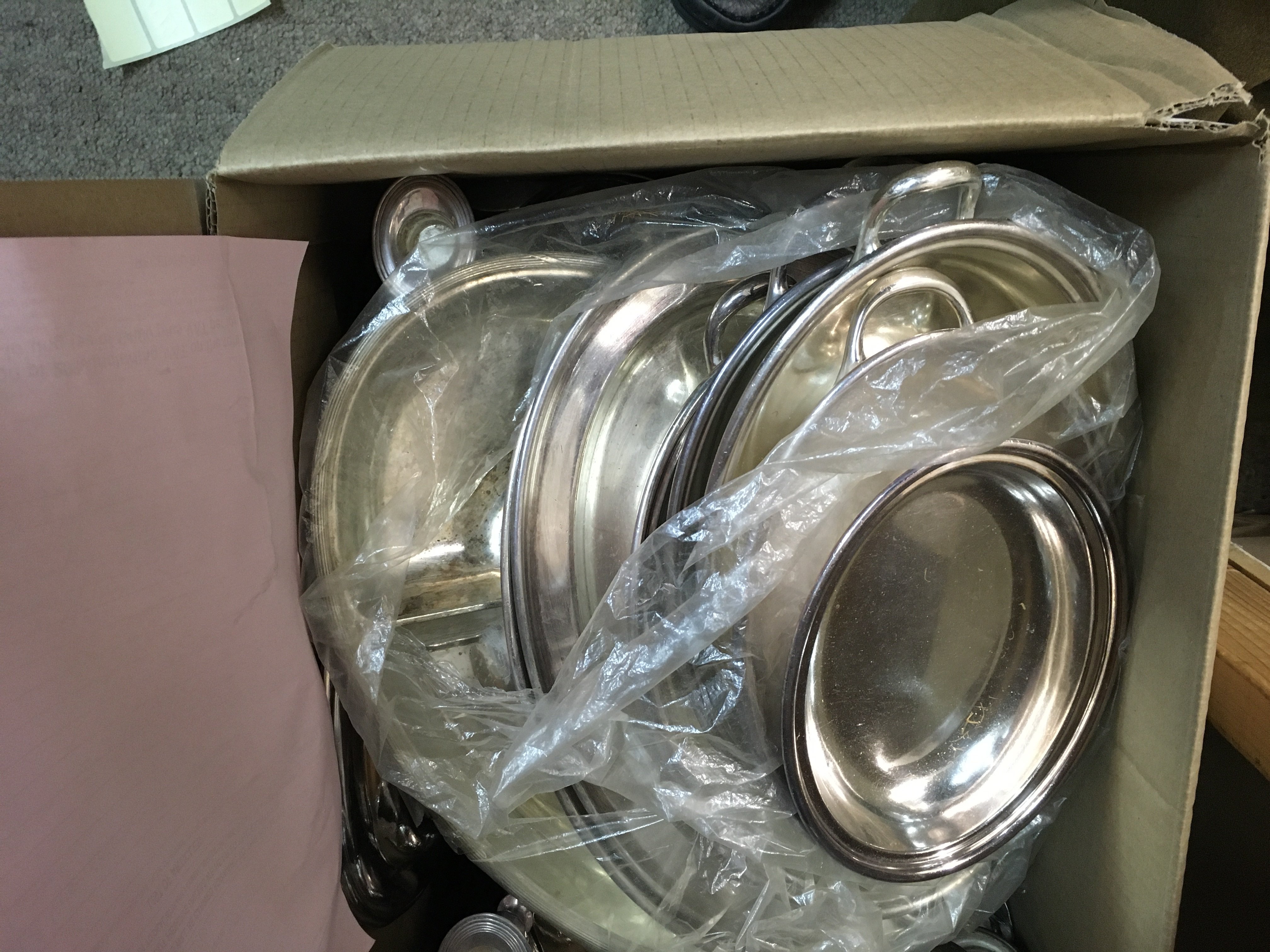 A Collection of plated ware including P+O wares .