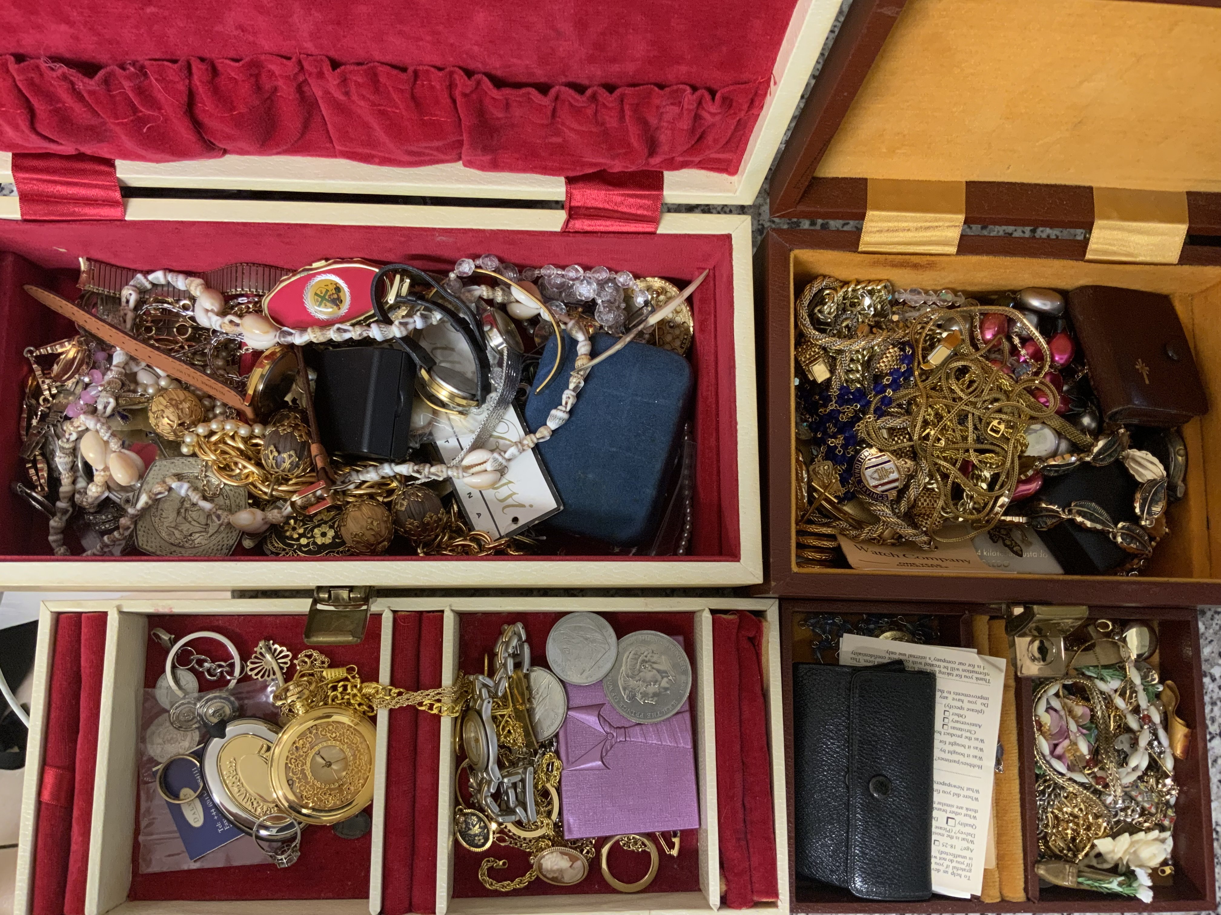 2 good boxes of mixed costume jewellery