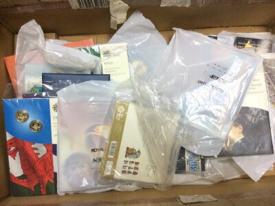 A large collection of commemorative coinage , sealed