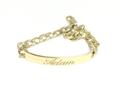A 9ct gold ID bracelet. 10.96g
