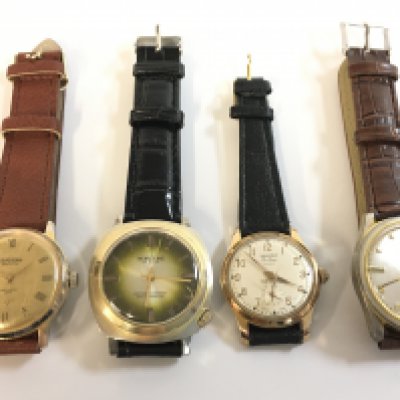 Four vintage gents watches - Continetal, Valex, Worltime and Supernova NO RESERVE