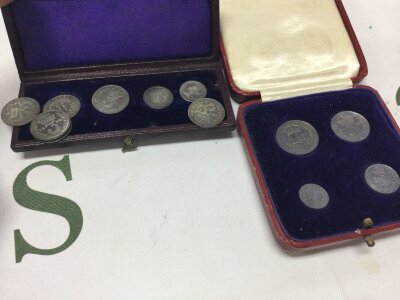 A small collection of various Maundy money, odd dates