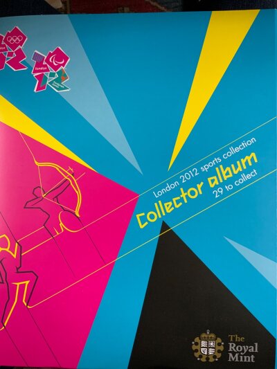 Royal Mint issue London 2012 Olympics 50p collection, Complete.