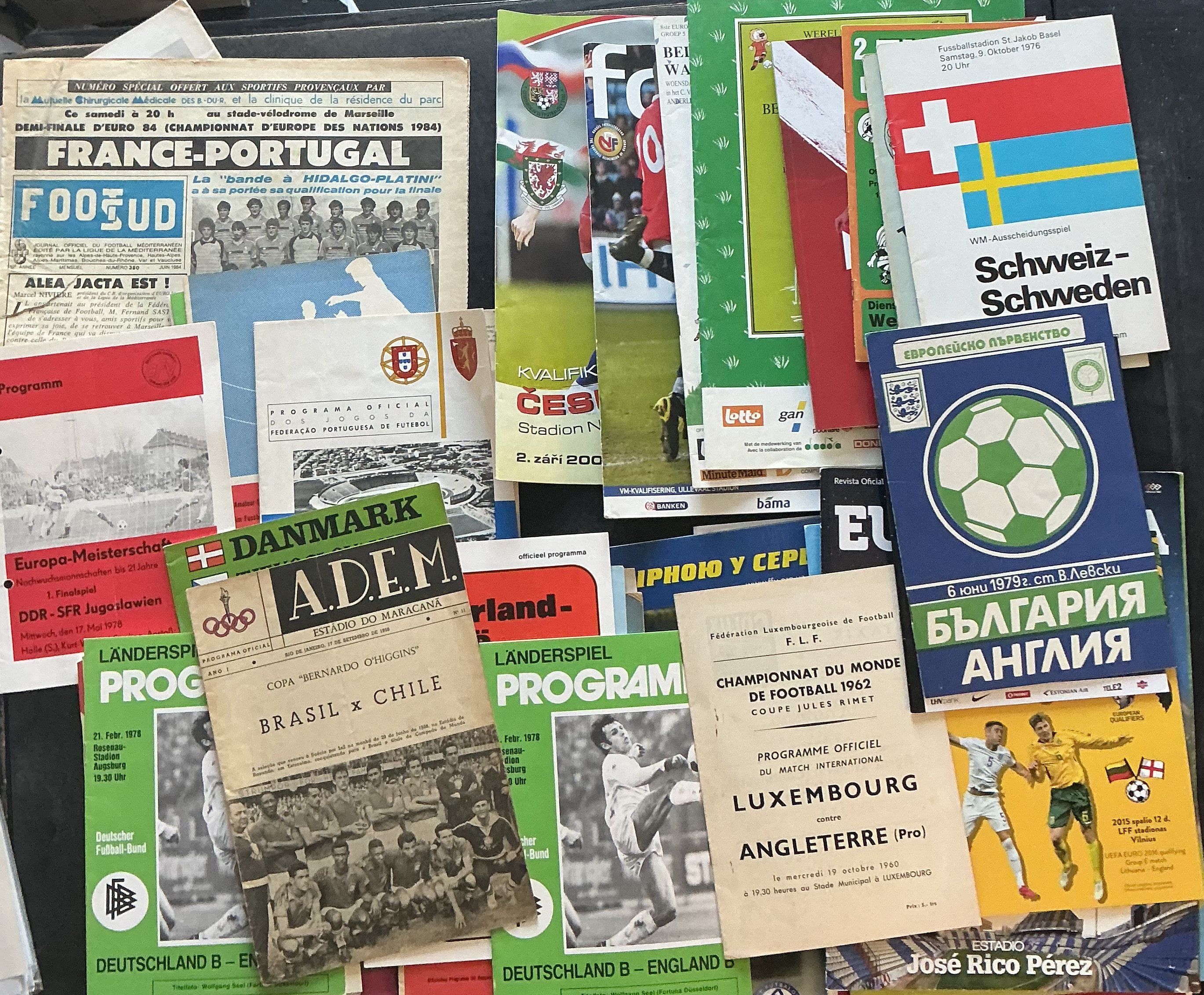 Foreign International Football Programmes: Selection from 1960s onwards. Mainly good with instructions to sell. (60)