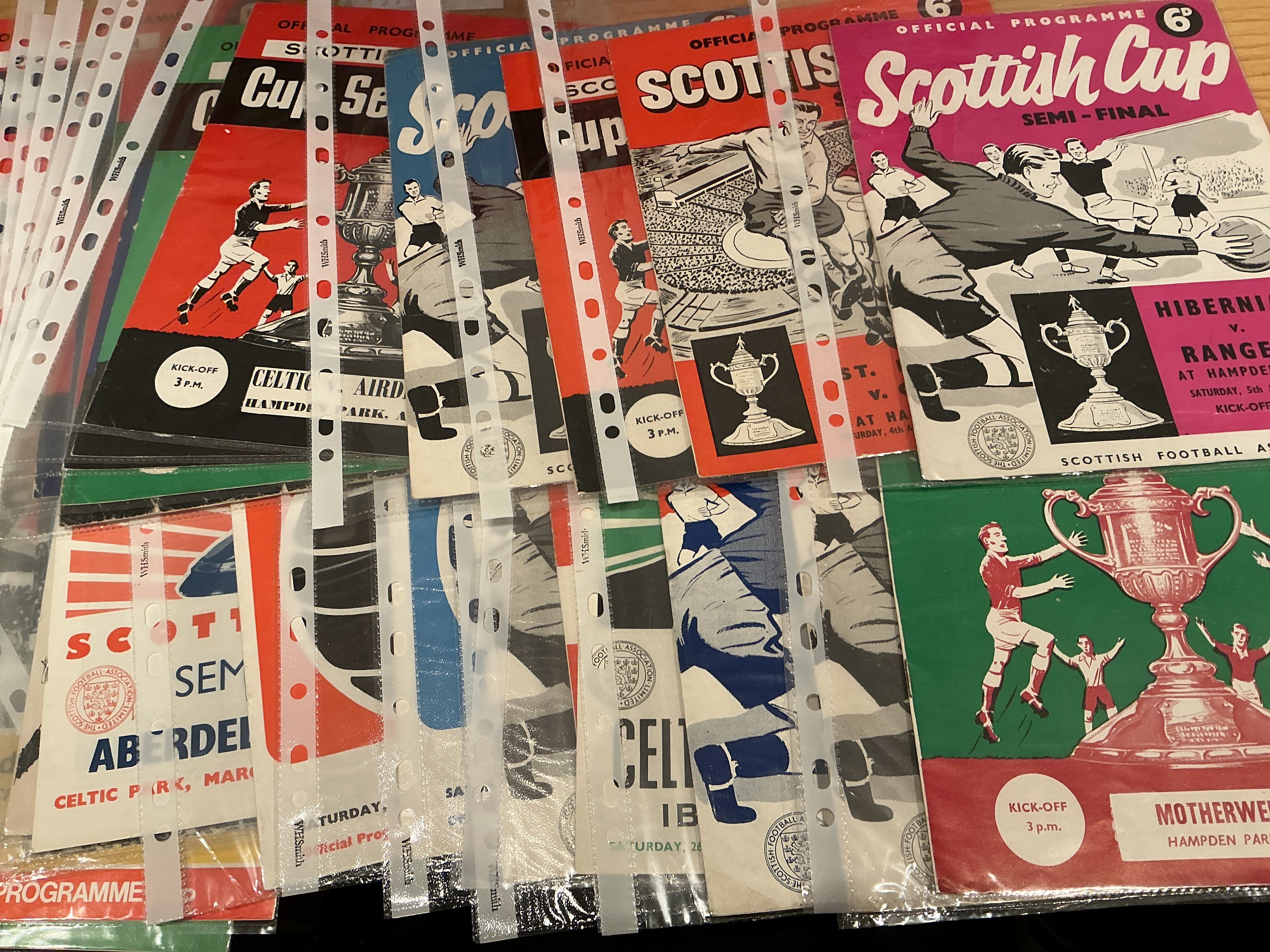 Scottish Cup Semi Final Football Programmes: Incomplete run from 1958 to 2019 in excellent condition with instructions to sell. (est 90)