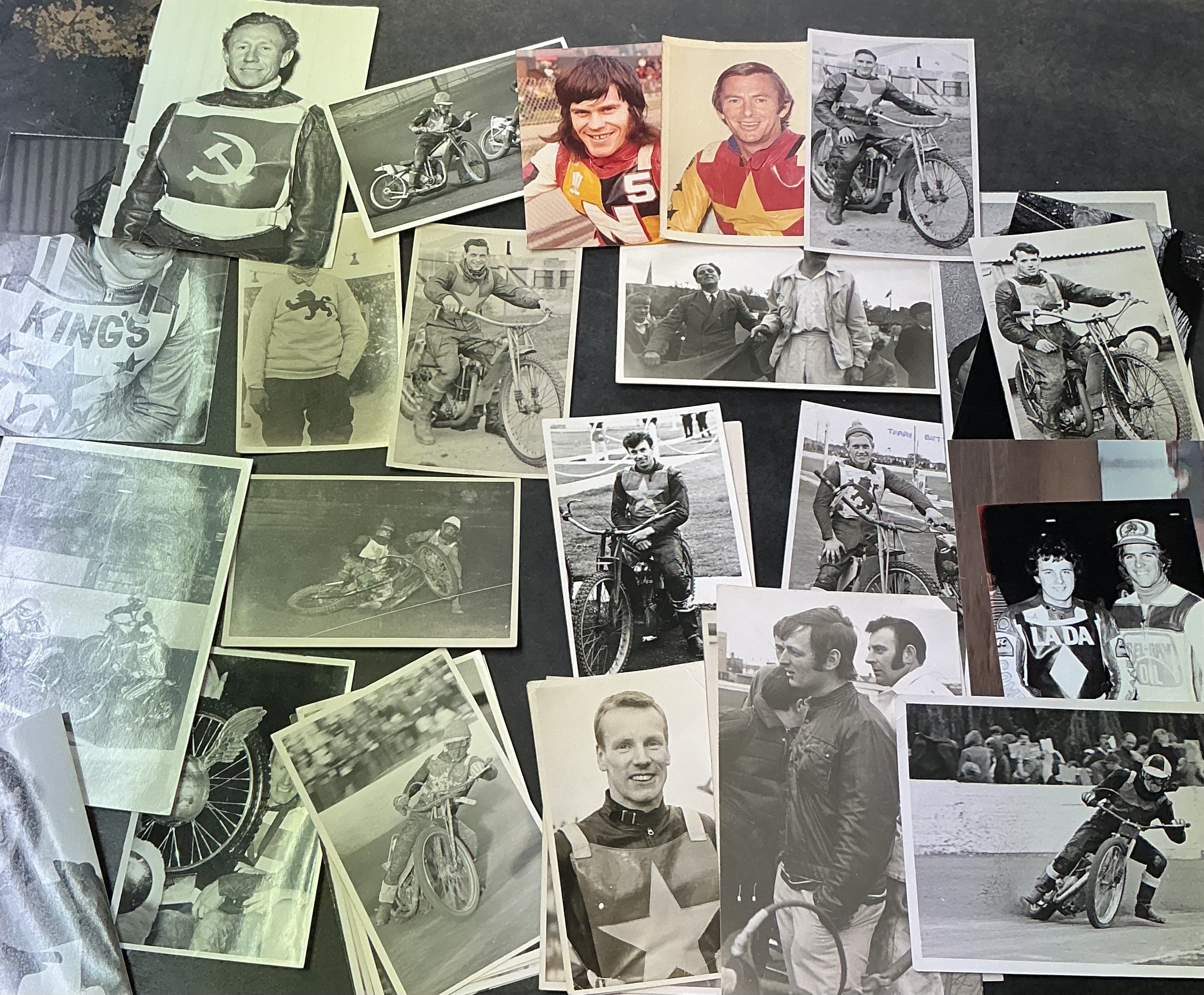 Old Speedway Photos: Mainly black and white postcard size often from the 50s and 60s. Good. (40)