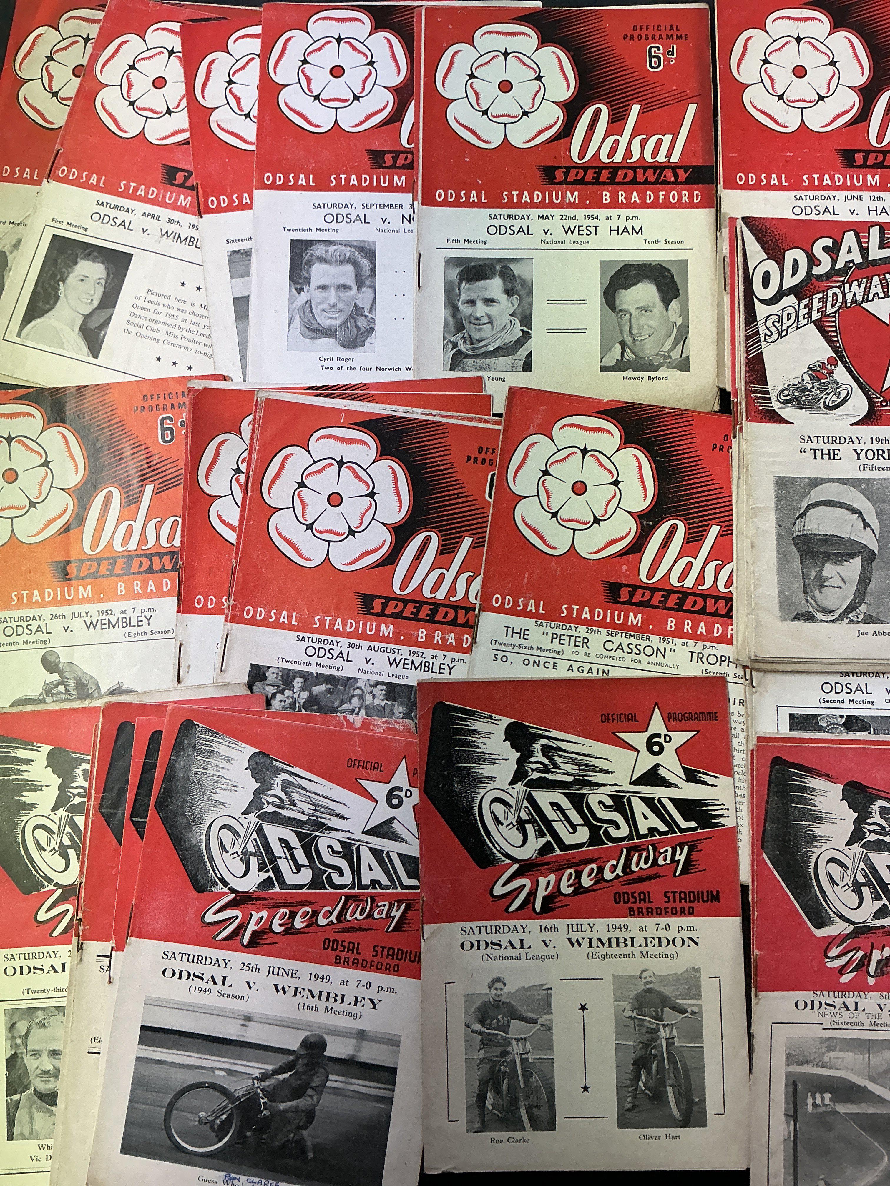 Odsal Speedway Programmes: Good condition homes from the 40s and 50s. (est 40)