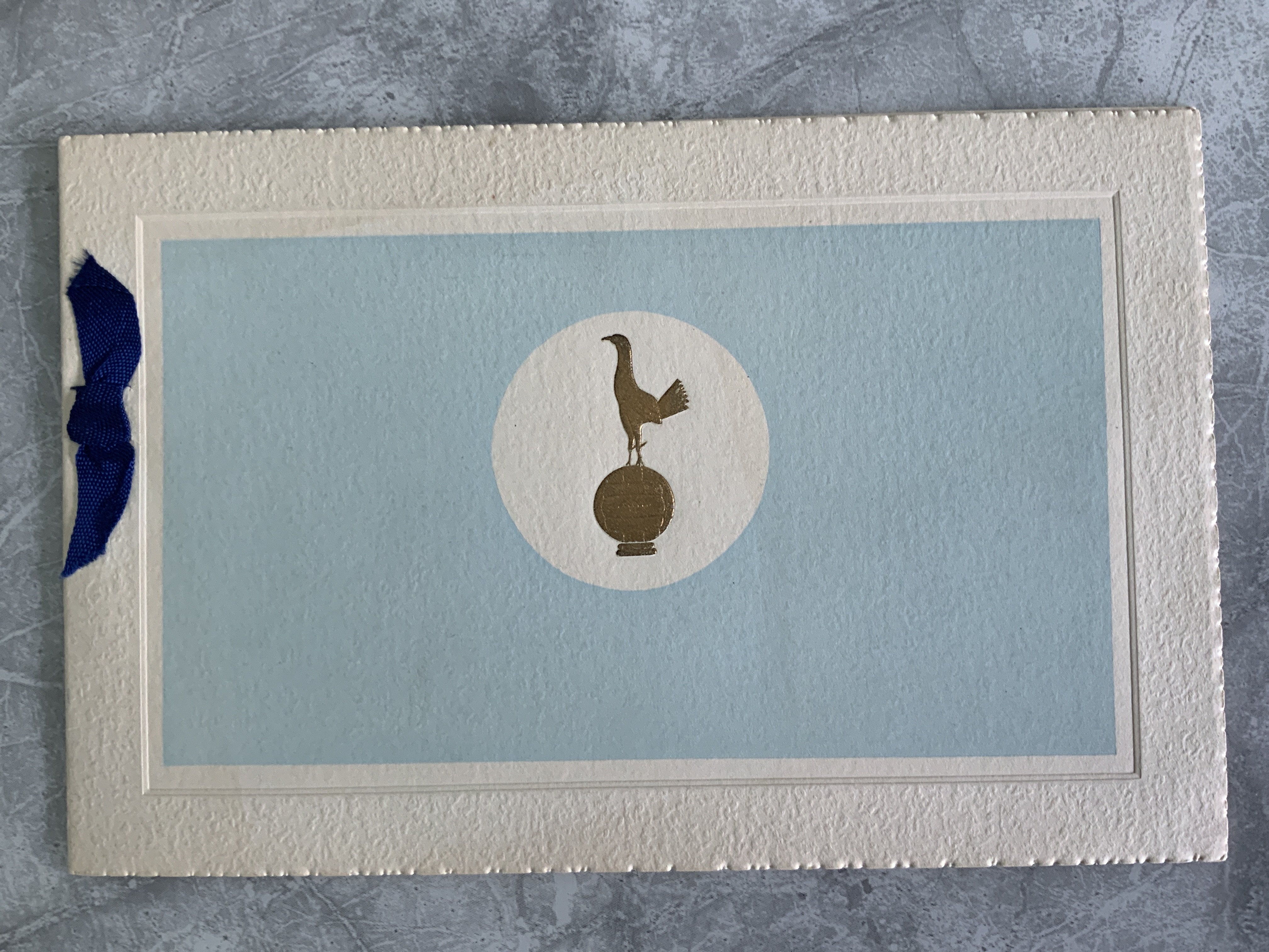 1954 Tottenham Signed Christmas Card: Official Spurs Christmas card from the players directors and staff hand signed sincerely Arthur Rowe who was the manager.