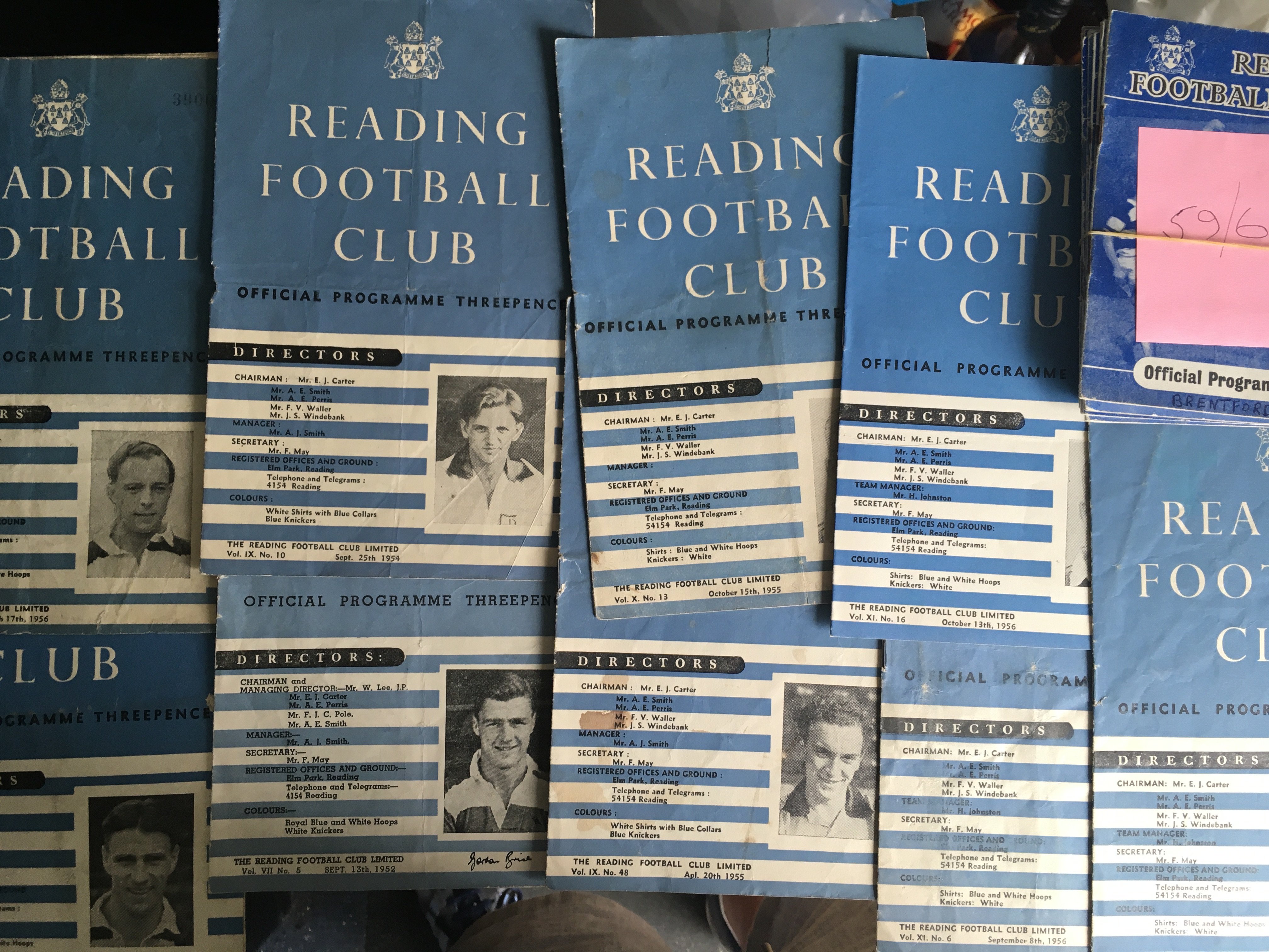 Reading Home Football Programmes: 30 from the late 50s and approximately 200 from the 60s and 55 from the early 70s. Possible complete sets for 65/66 and 66/67. Instructions to sell. Very good. (est 300)