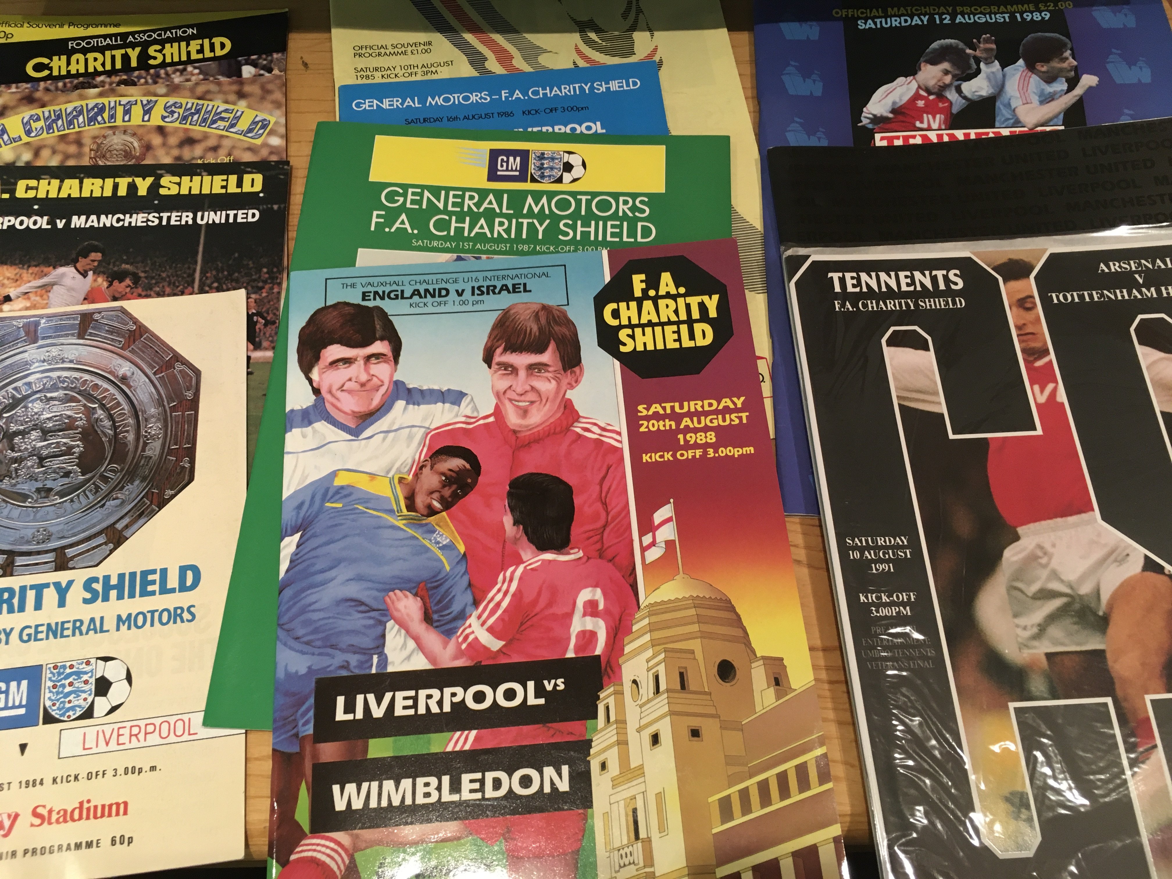 League Cup + Charity Shield Football Programme Collection: Near complete runs from 1981 to 2001 for both in excellent condition. Spotted some replays but not the 1985 League Cup final. Instructions to sell. (40+)