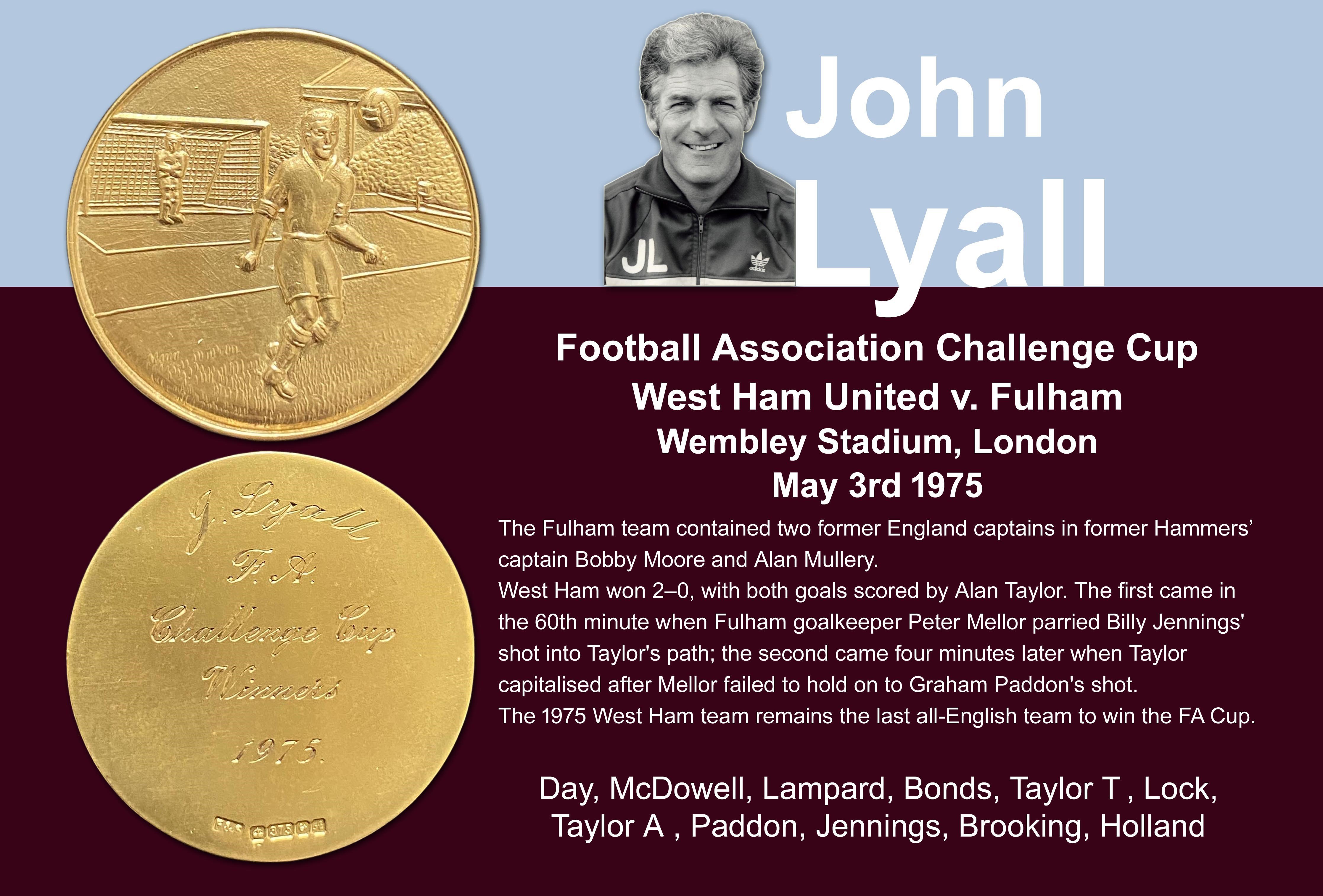 28/10/2025 Two Day Sale of Football Memorabilia including the John Lyall and Ron Boyce Collection  - Presented by Dave Alexander
