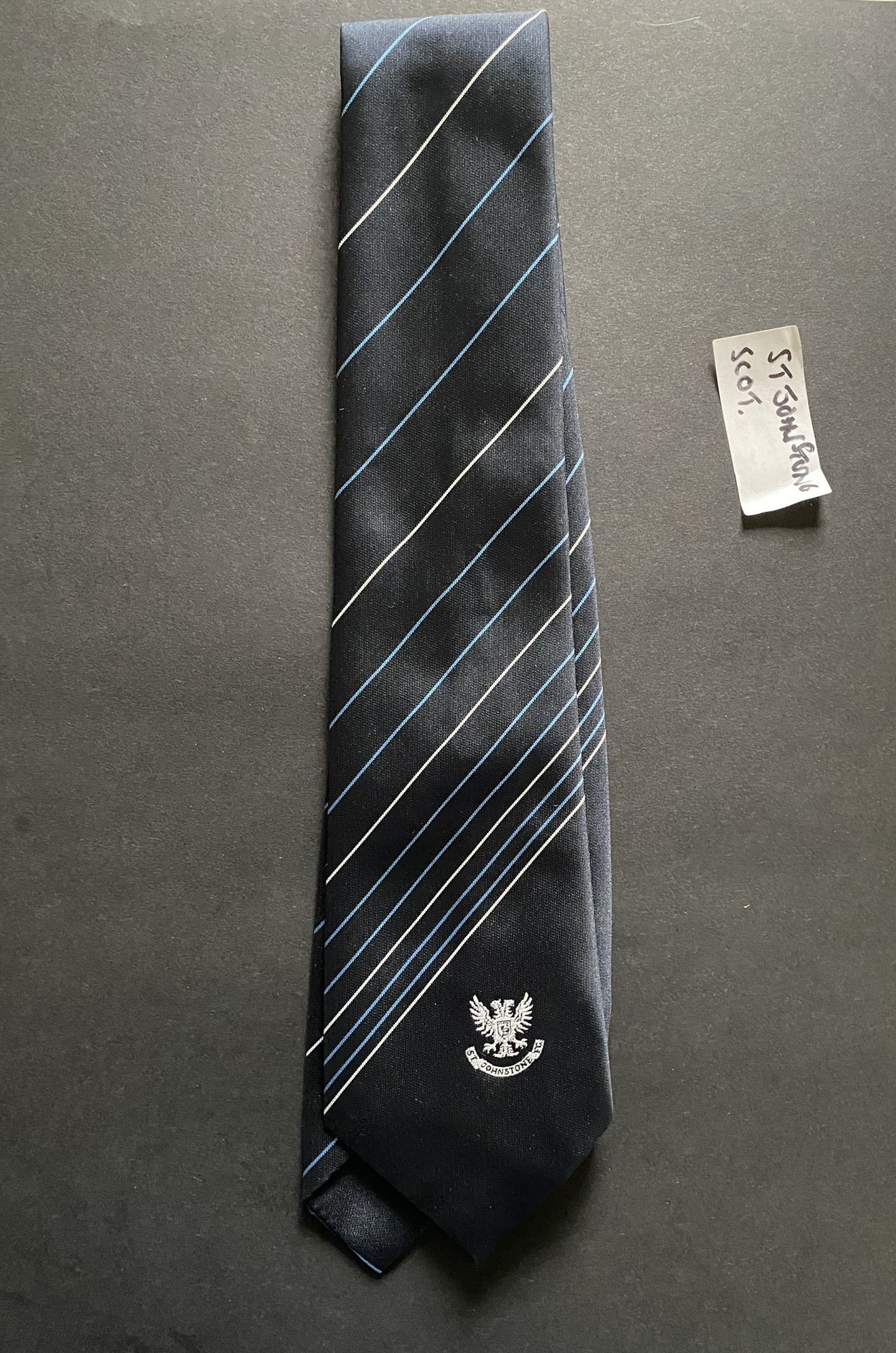 Scottish Club Pennants + Football Badges: From the John Lyall collection picked up in his days as a football manager from opponents. Includes St Johnstone tie, Dunfermline pennant and badge and a Celtic badge.