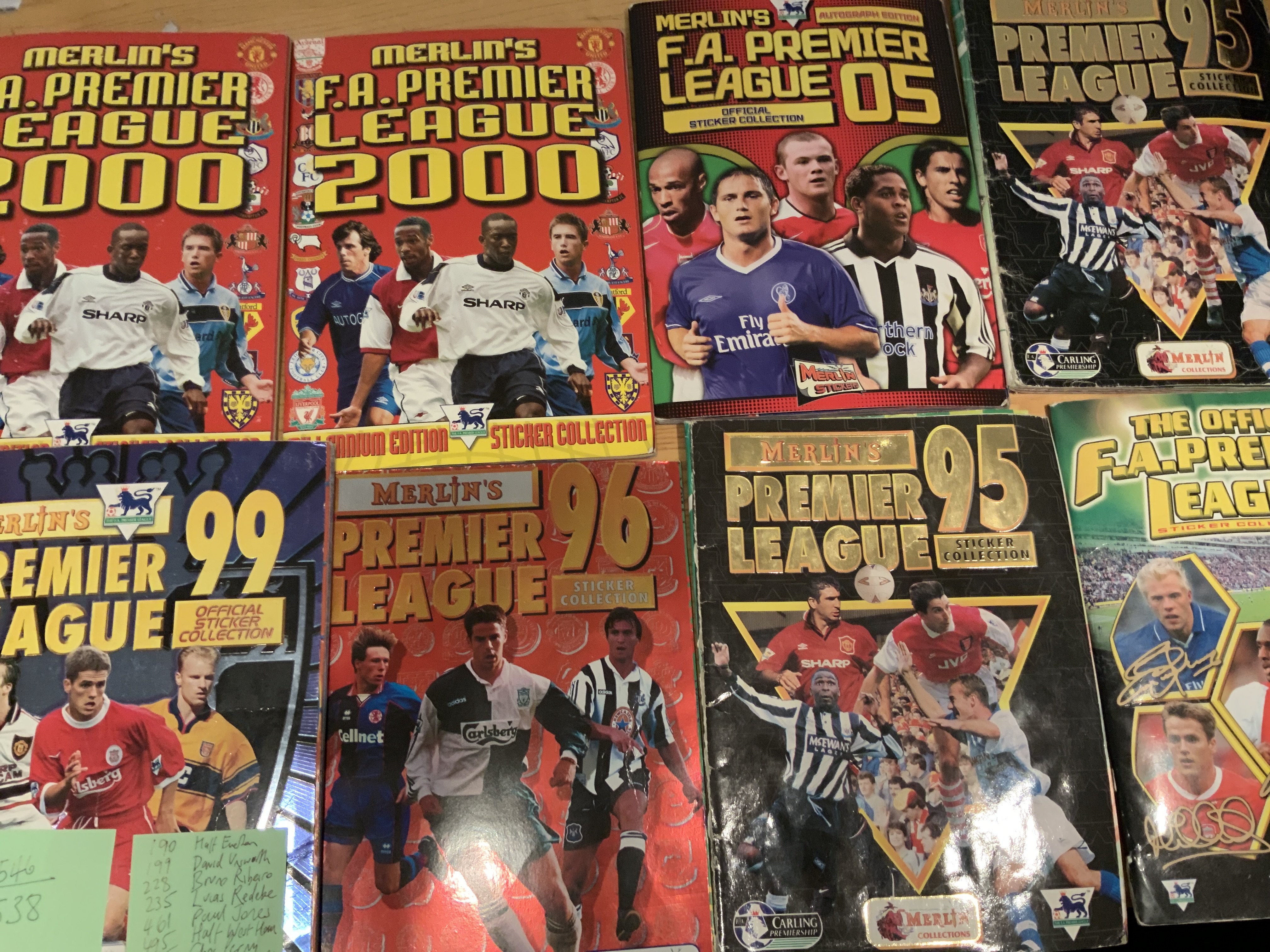 Merlin Sticker Book Collection: A few have a couple missing some are full and others are part filled. Slight duplication in mixed conditions. (20+)