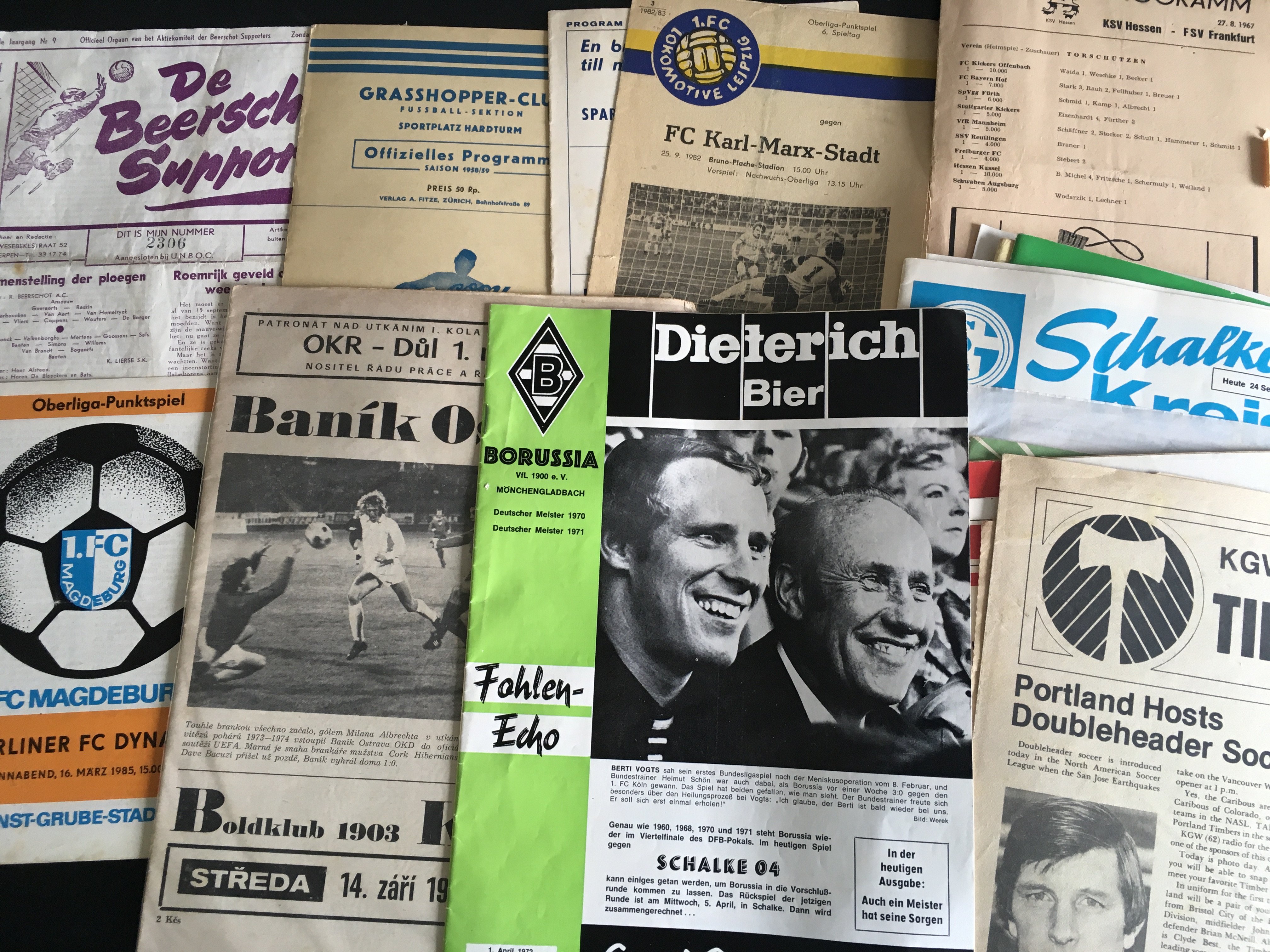 Foreign Football Programmes: Domestic league and cup matches in good condition from many countries and eras. Sold in October 2022 ( lot 187) for 200 pounds but buyer failed to pay. (174)