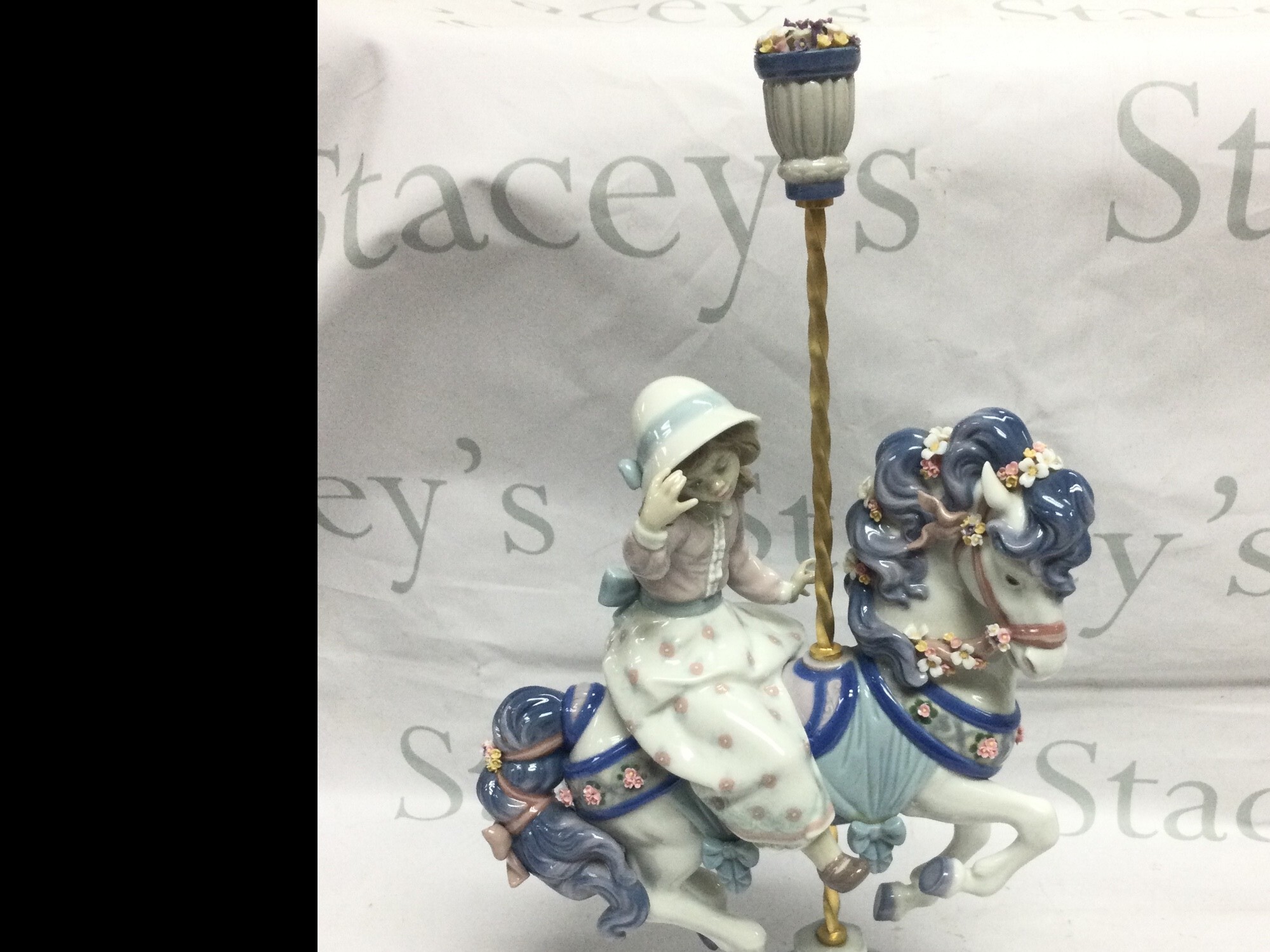 A Lladro Carousel Charm figure , 42Cm tall