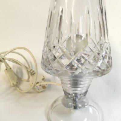 A Waterford Crystal lamp base , 27cm tall approximately.
