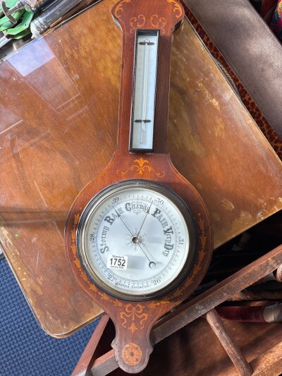 An Edwardian barometer, 88cm tall