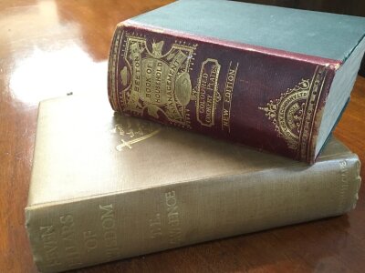 Mrs Bretons book of household management and another book seven pillars of wisdom