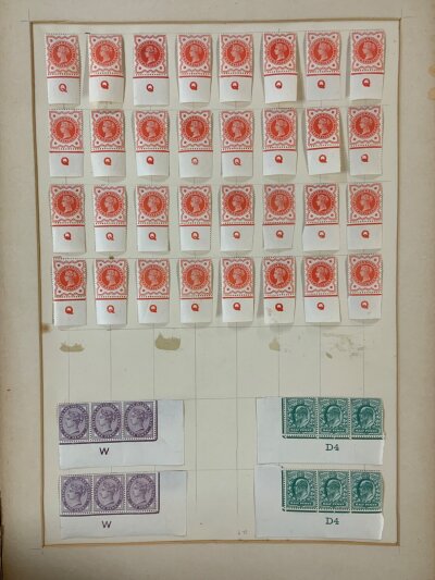 A Collection of QV and later British mint stamps and blocks.