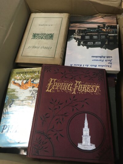 A collection of Essex local interest late 19th/20th century books including Epping forest books, Essex Highways, Byways, and waterways C.R.B BARRETT 1892 etc. see list