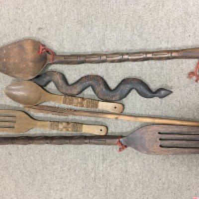 A collection of Australian wood carvings. no reserve