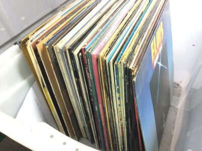 A box of LPS including Slade, Bonnie Tyler etc