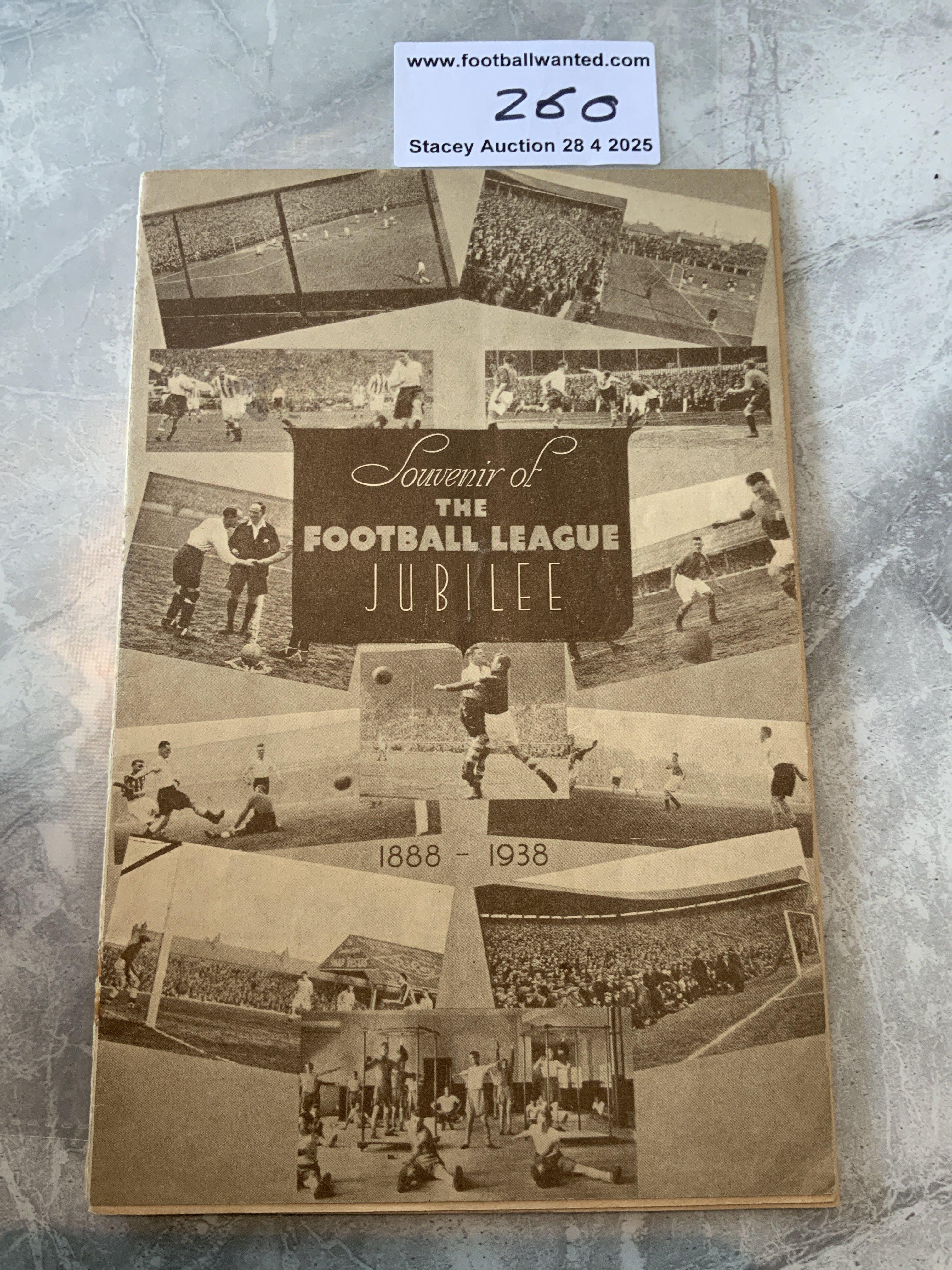 1938 West Brom v Aston Villa Jubilee Football Programme: Excellent condition 34 page Jubilee programme with no team changes. Staple removed not rotted away. Standard brown cover that was used for all local derby friendlies in August 1938.