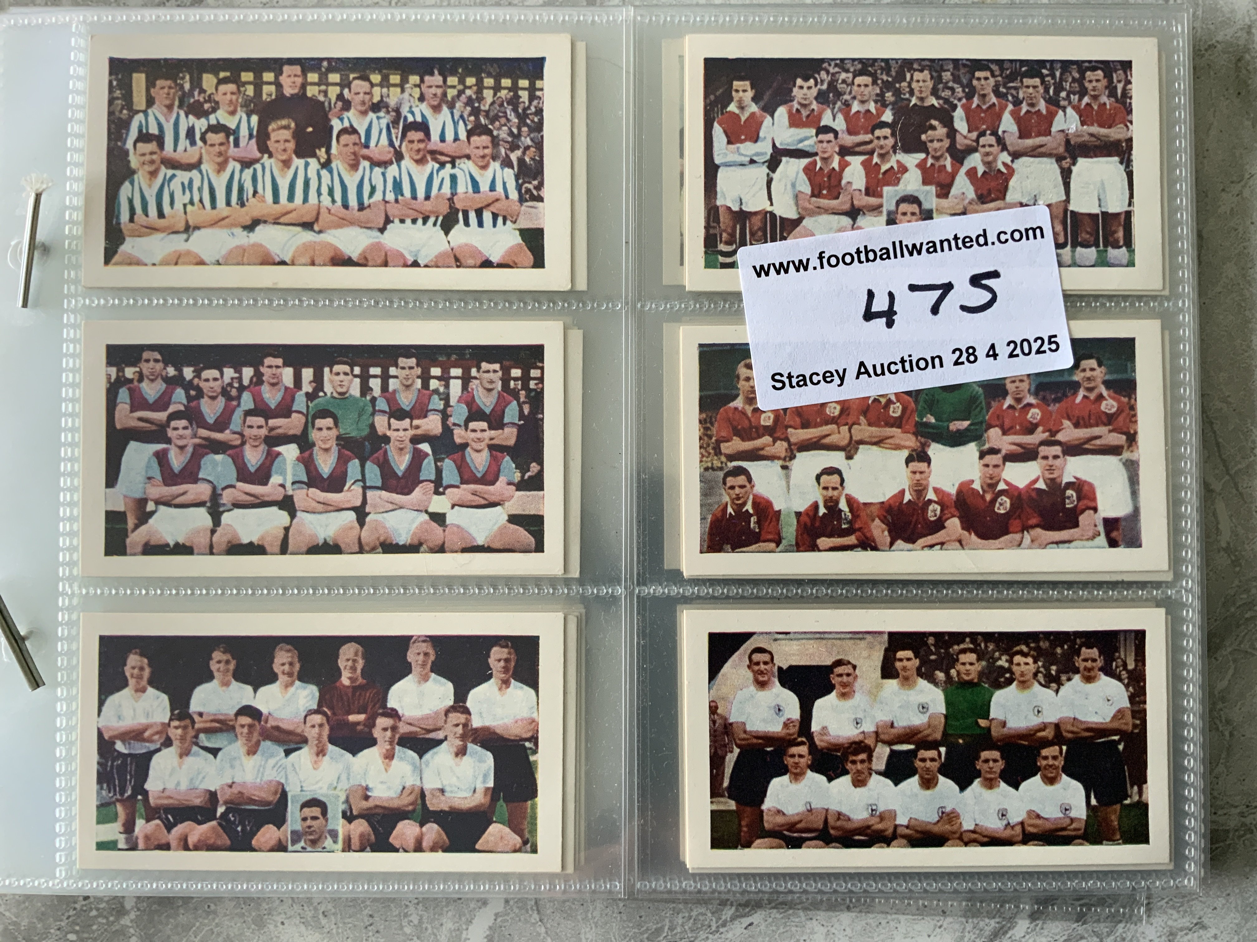 Soccer Bubble Gum Complete Sets Of Football Cards: Both number 1 + 2 series with each set having 48 cards. Mint condition loose sets. (96)