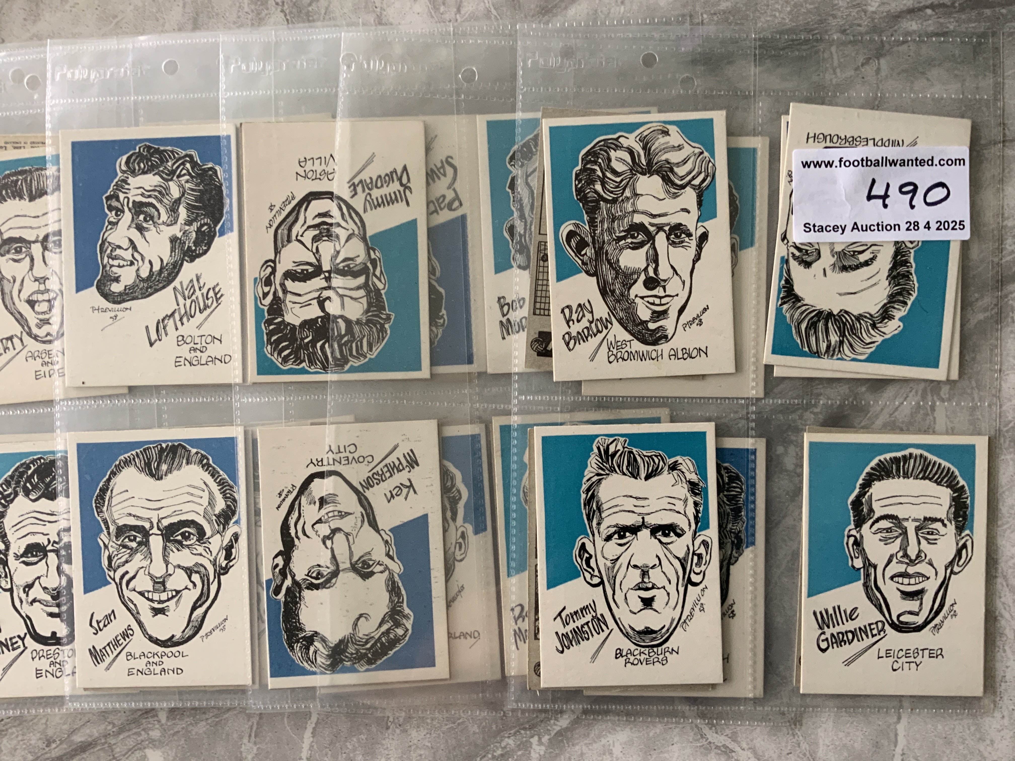 1959 Master Vending Complete Set Of Football Cards: All 50 Did You Know cards in excellent condition. (50)