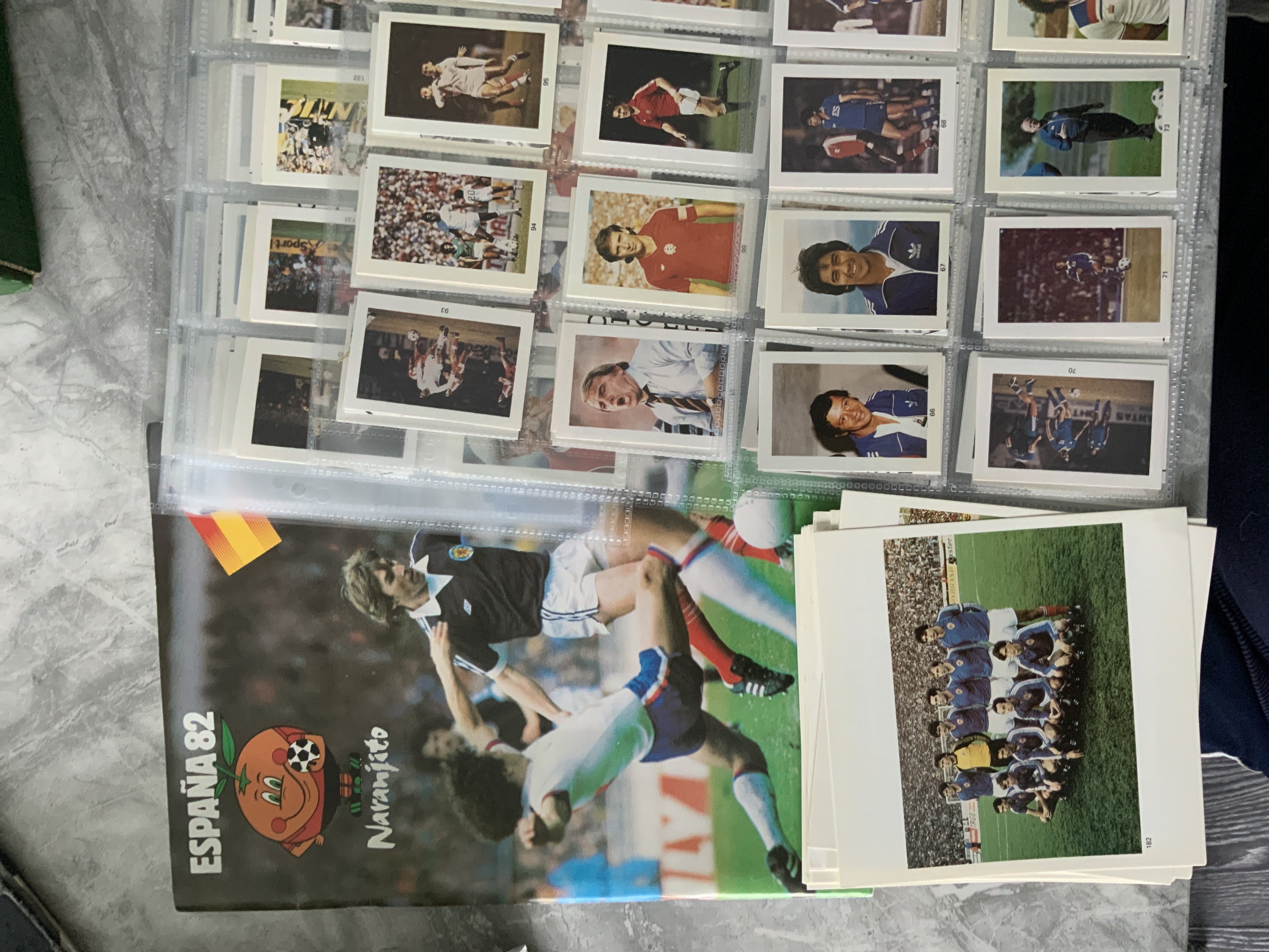 CO-OP 1982 World Cup Complete Football Cards: Complete set of 305 cards and empty album plus the poster and uncut set of cards.