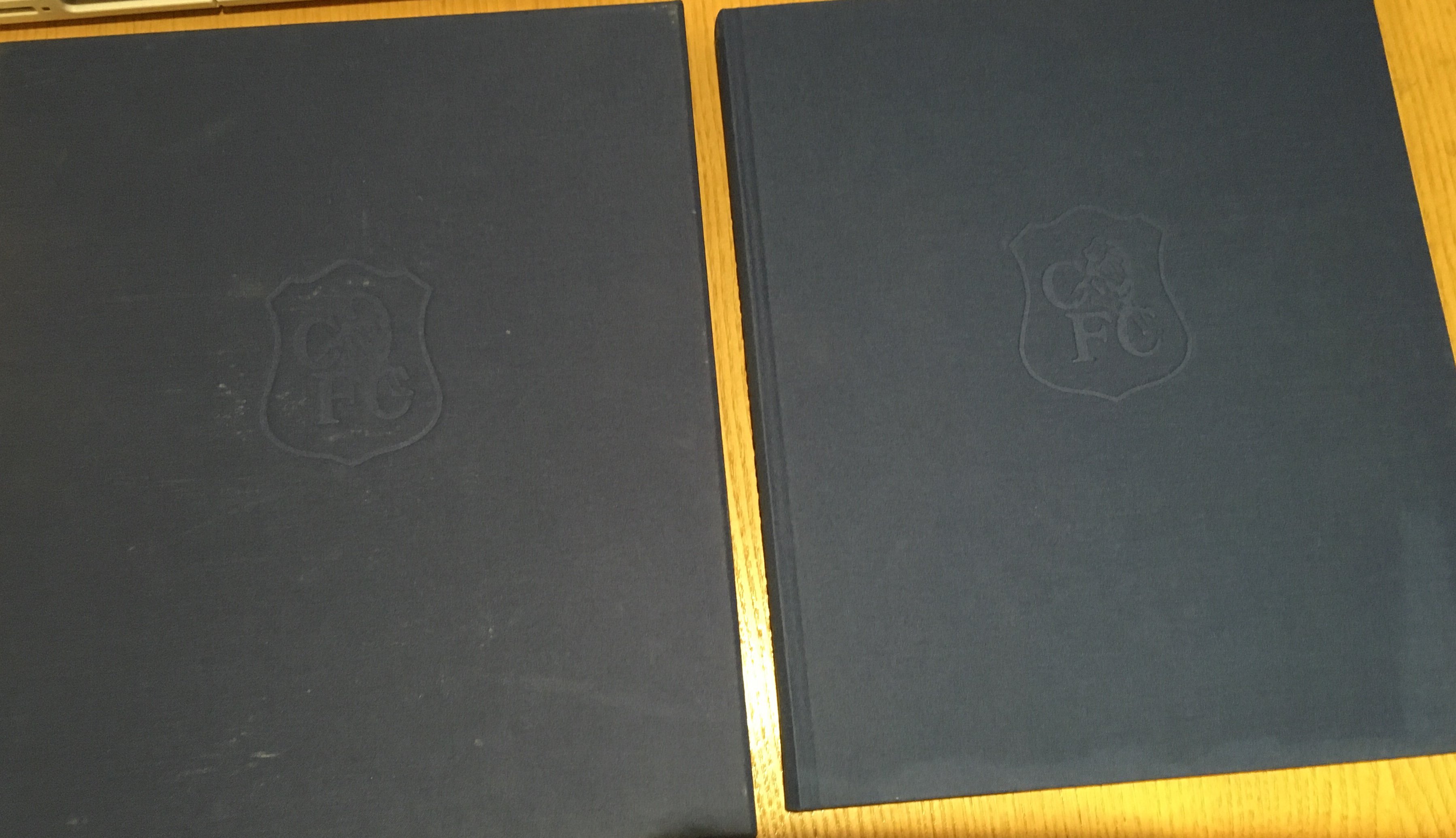 The Spirit Of Chelsea Signed Football Book: Quality heavy large hardback book with CFC embossed to both the book and matching slipcase. Inside there are 3 Spirit Of Chelsea certificates all hand signed by Osgood Bonetti and Harris.