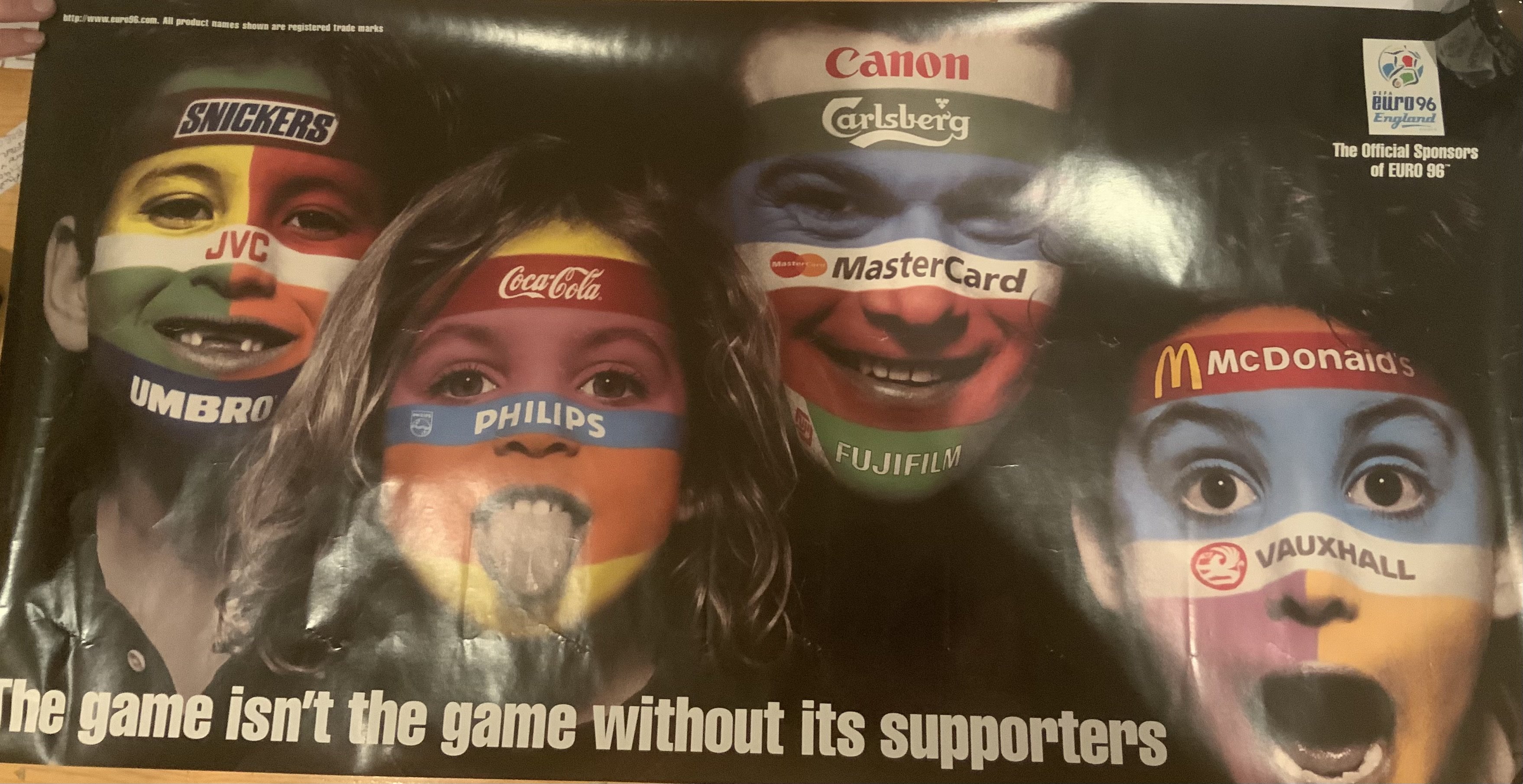 Football Poster Collection: Includes Euro 96, World Cup 94, Australian content and 2 Wasim Akram book signing posters. Instructions to sell. (13)