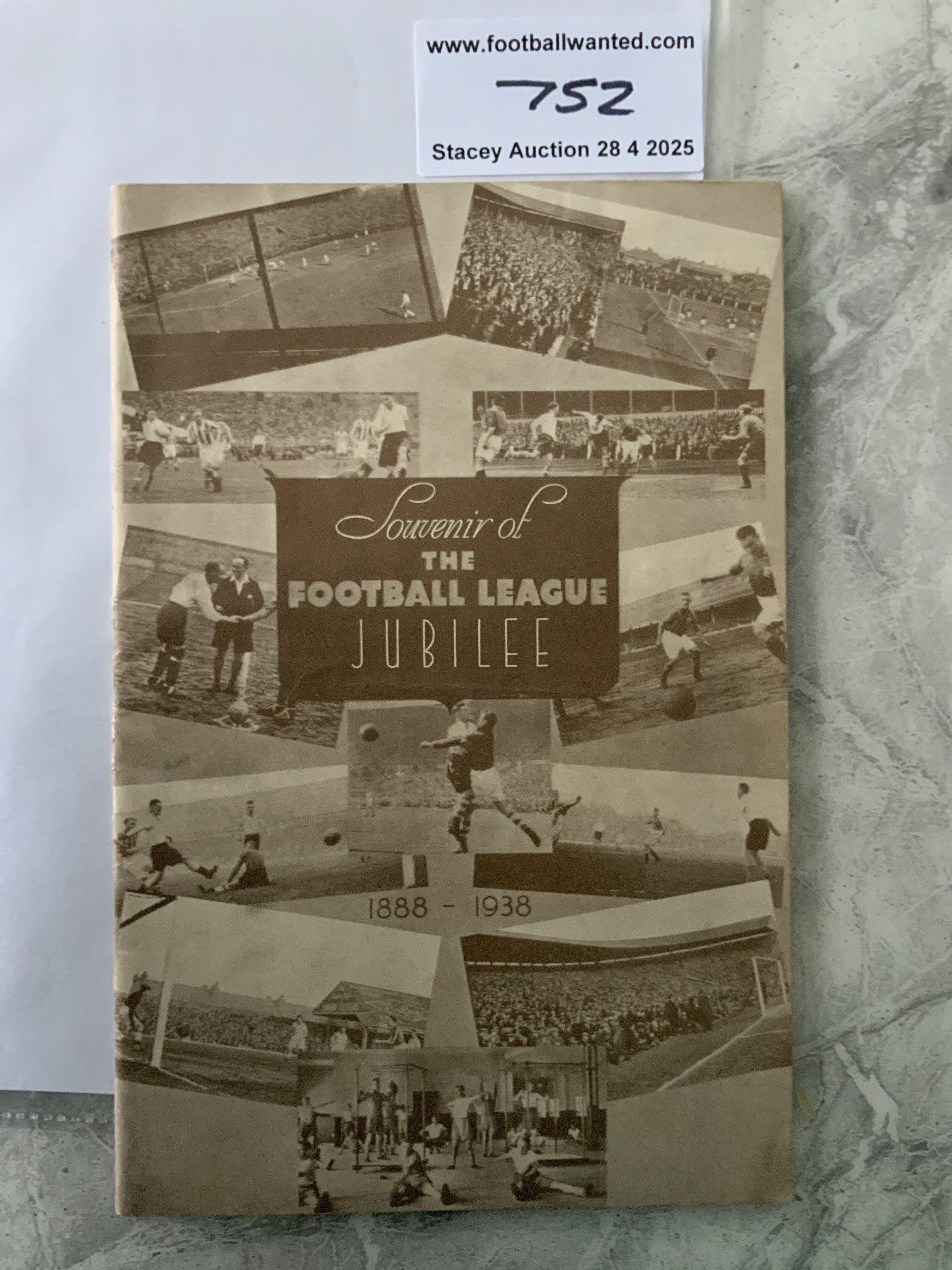 38/39 West Ham v Fulham Jubilee Football Programme: Football League Jubilee Benevolent match in near mint condition with no team changes. Brown standard covers for these matches in their 34 page format.