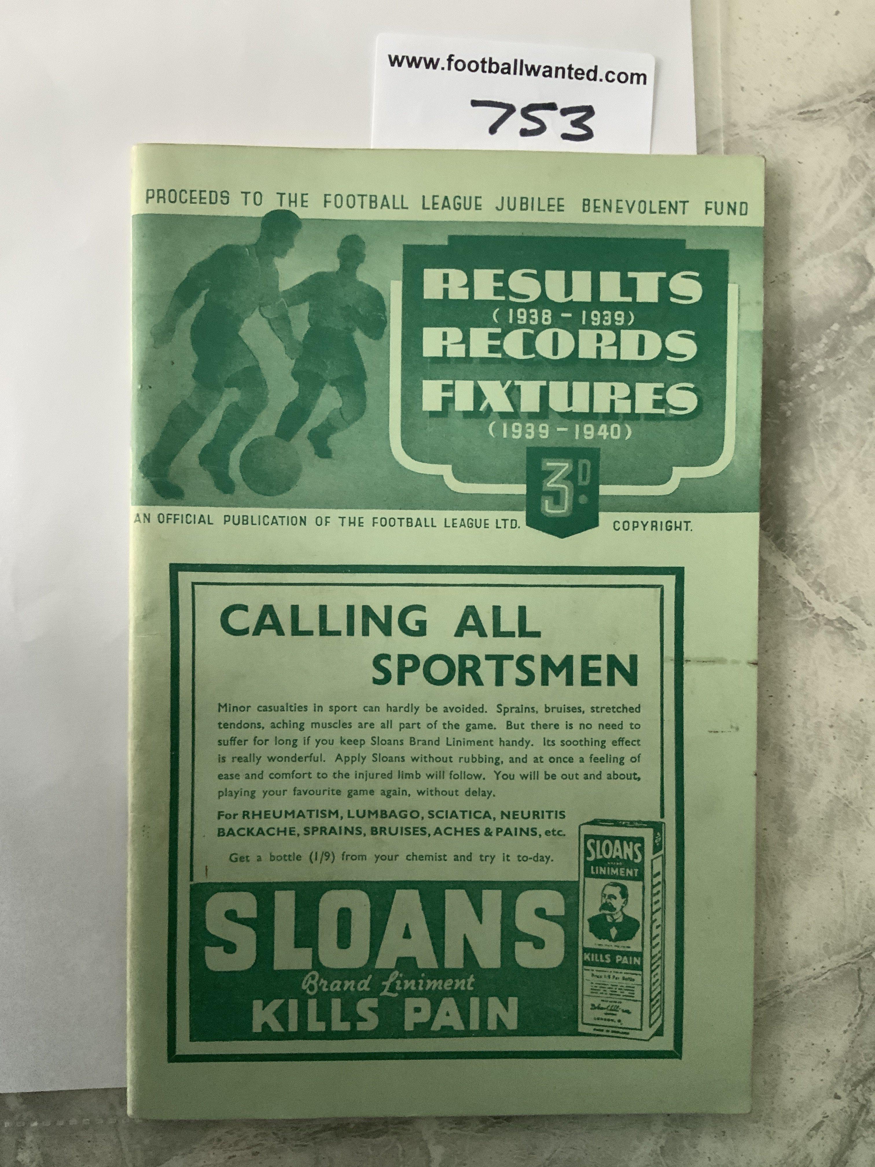 39/40 West Ham v Fulham Jubilee Football Programme: Football League Jubilee Benevolent match in near mint condition with no team changes. Green standard covers for these matches in their 34 page format.