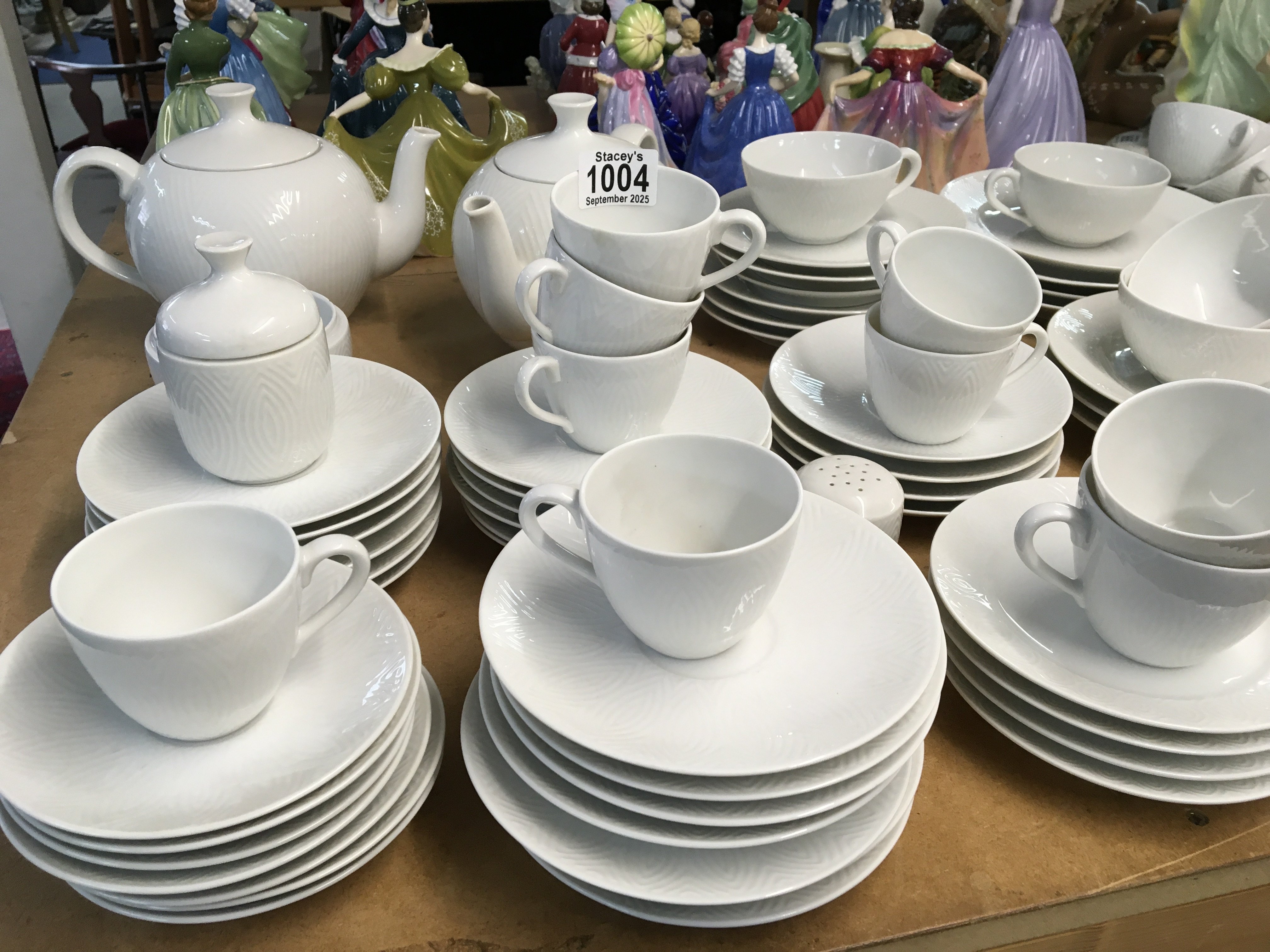 A large Royal Copenhagen Salto dinner , tea coffee service designed by Axel Salto