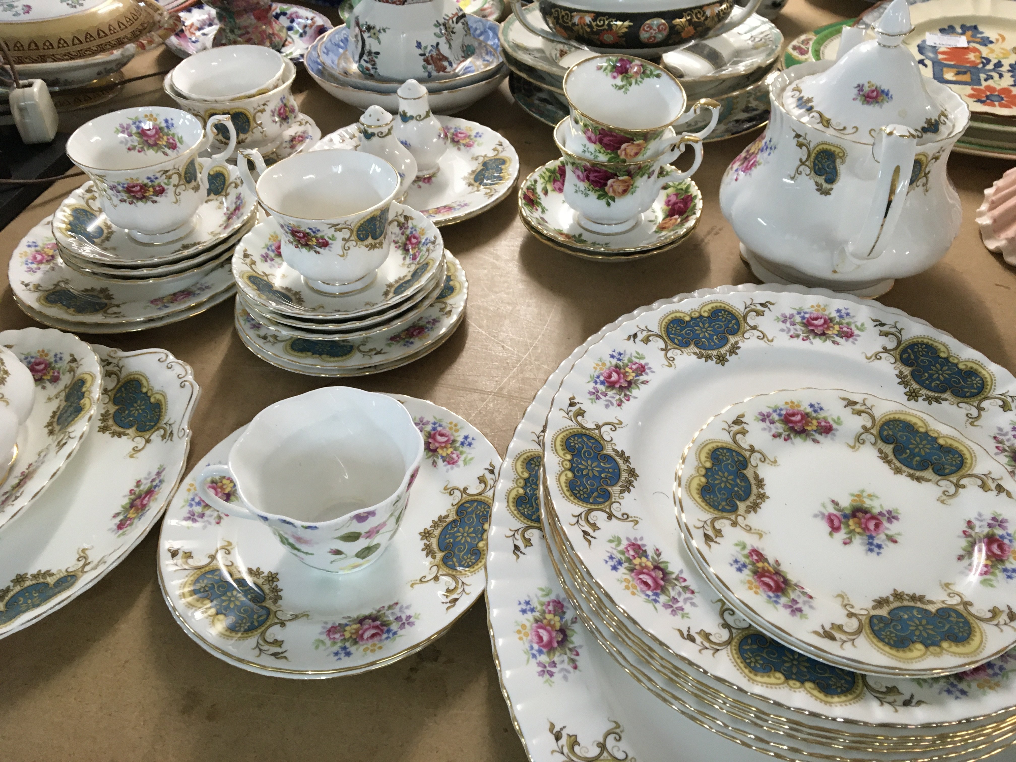 A Royal Albert Berkeley tea dinner service.