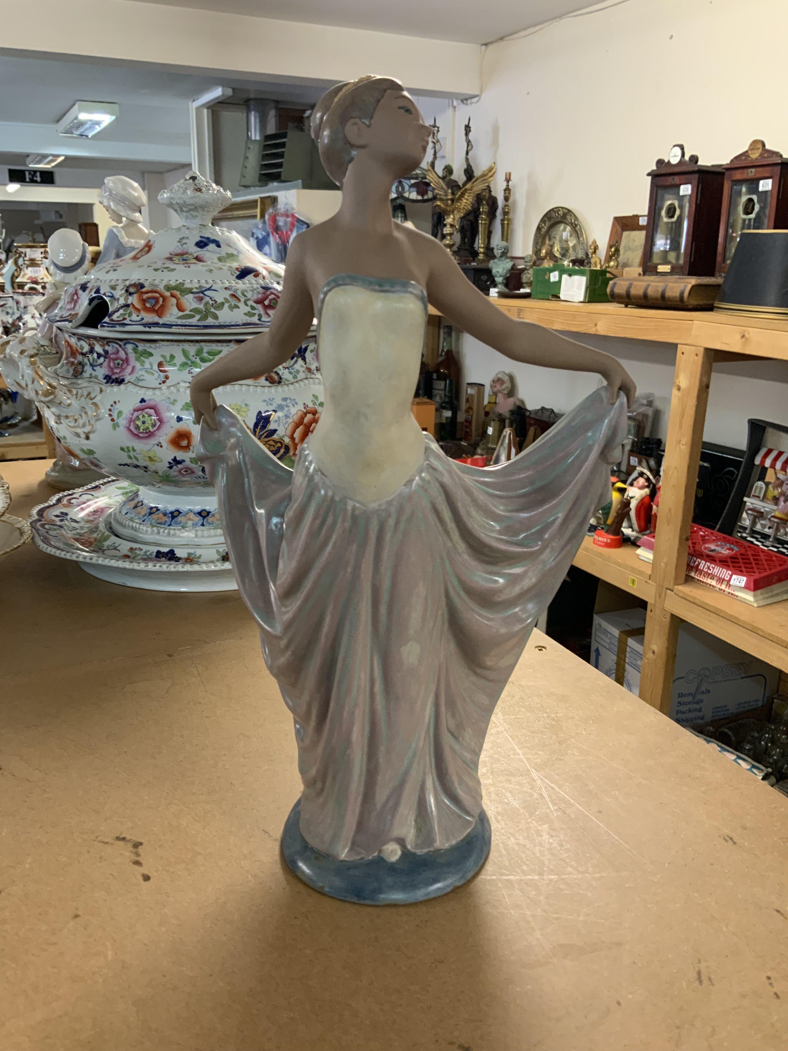 Lladro figure of a dancing lady, 31cm.