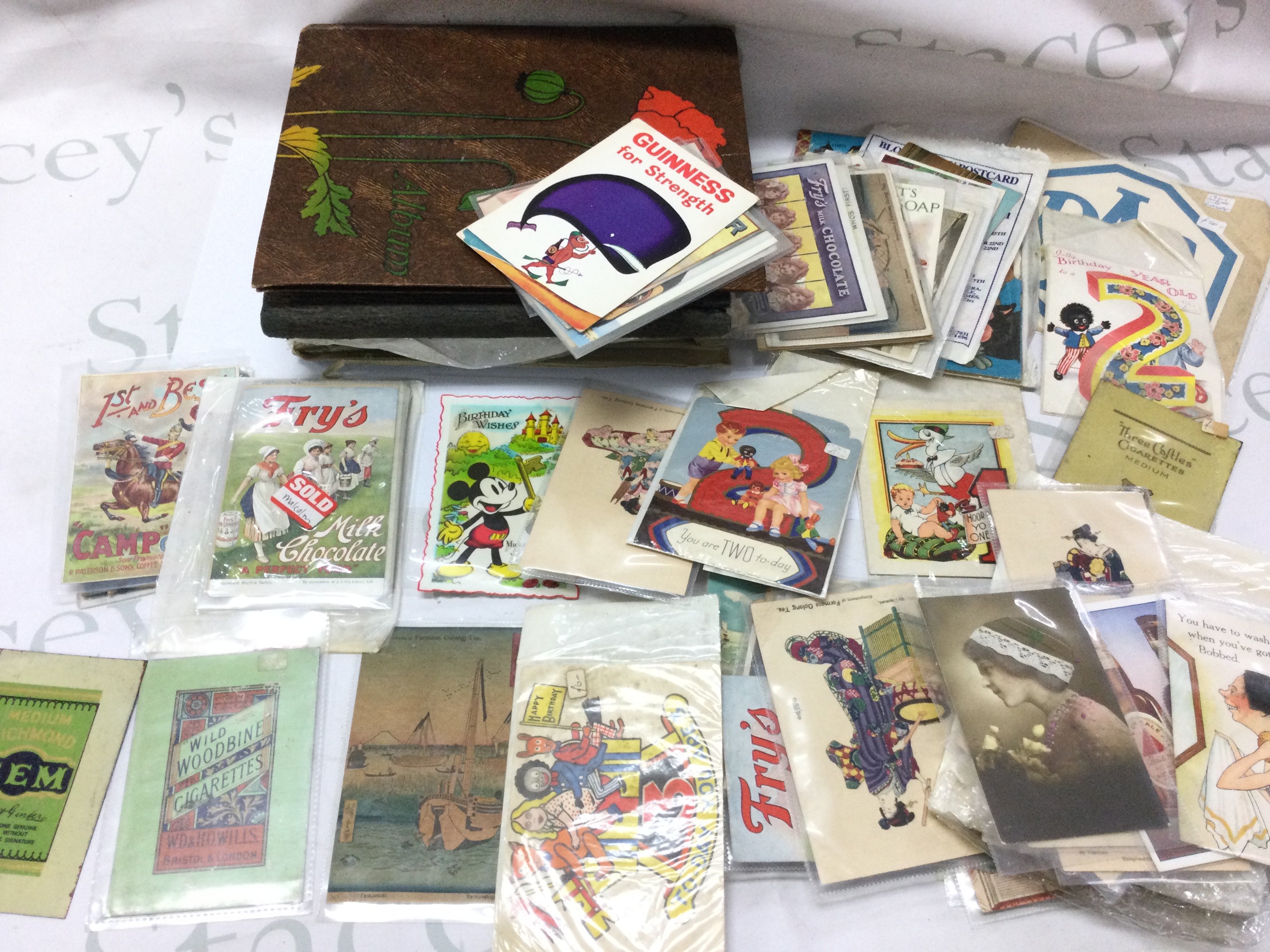 A collection of , late 19th ,early 20th century and vintage postcards , the rosebud 1902 annual , German WW2 third Reich post cards. Postage category B