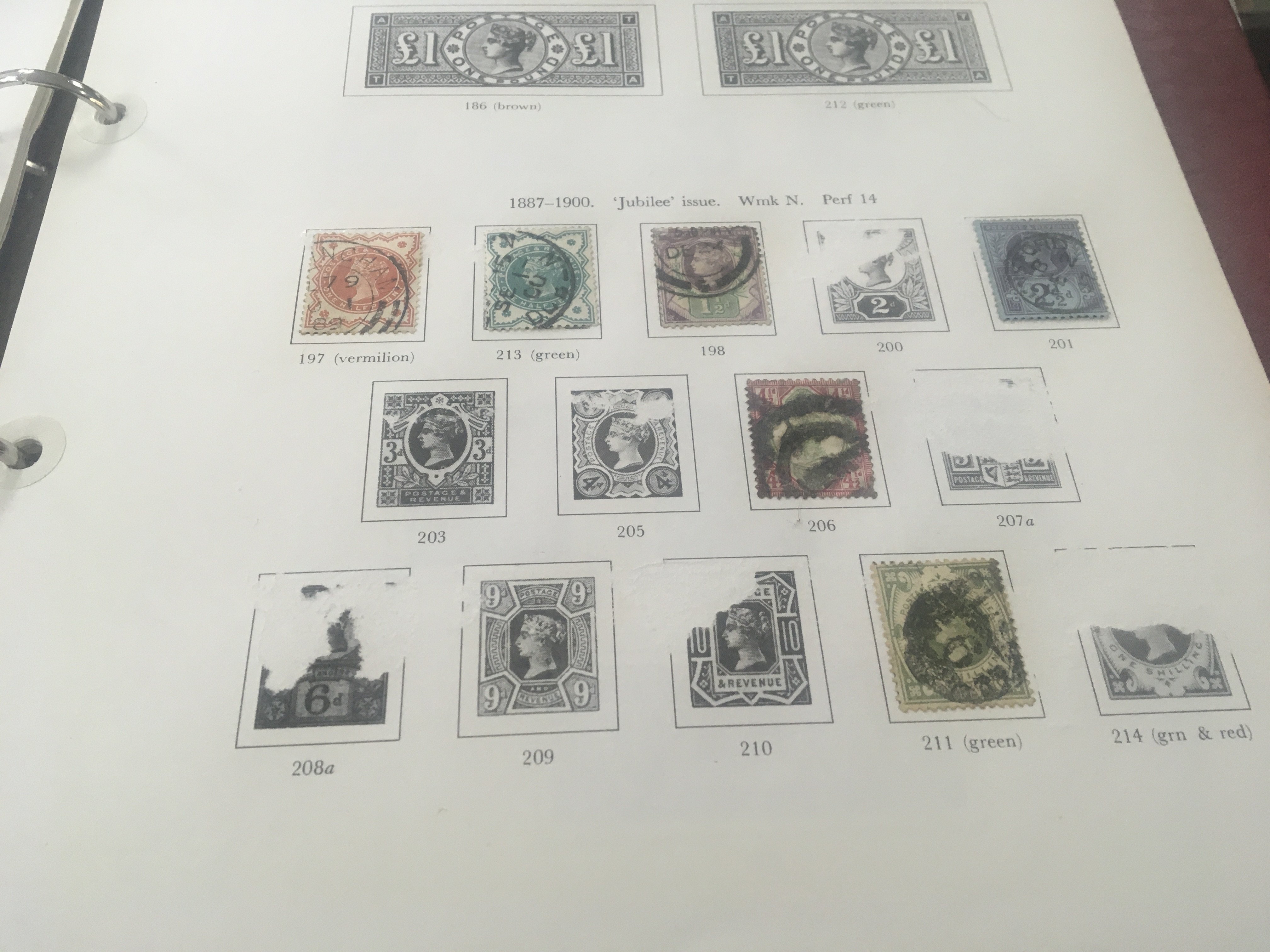 Four albums containing GB stamps together with three stock books.