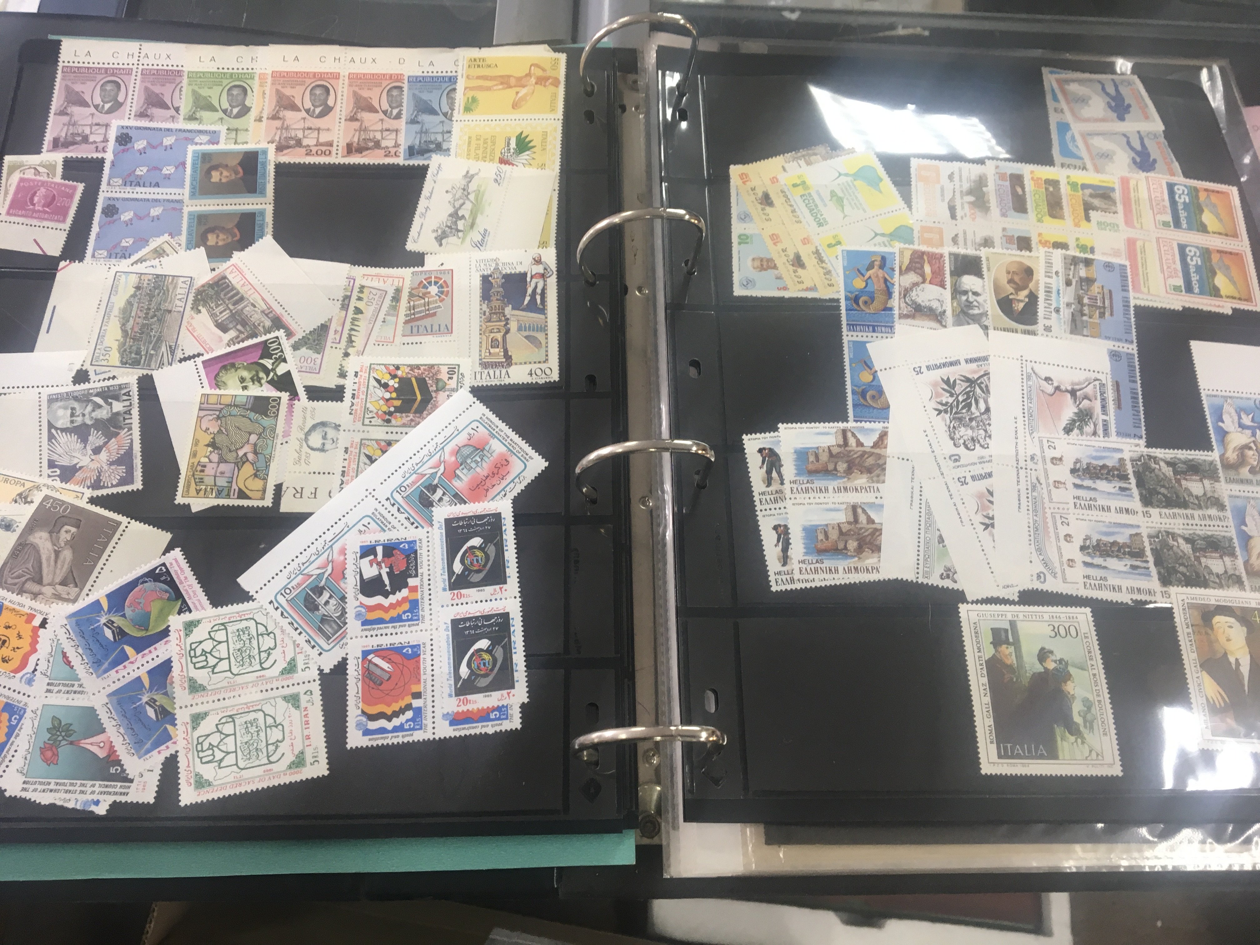 A collection of GB and world stamps various.