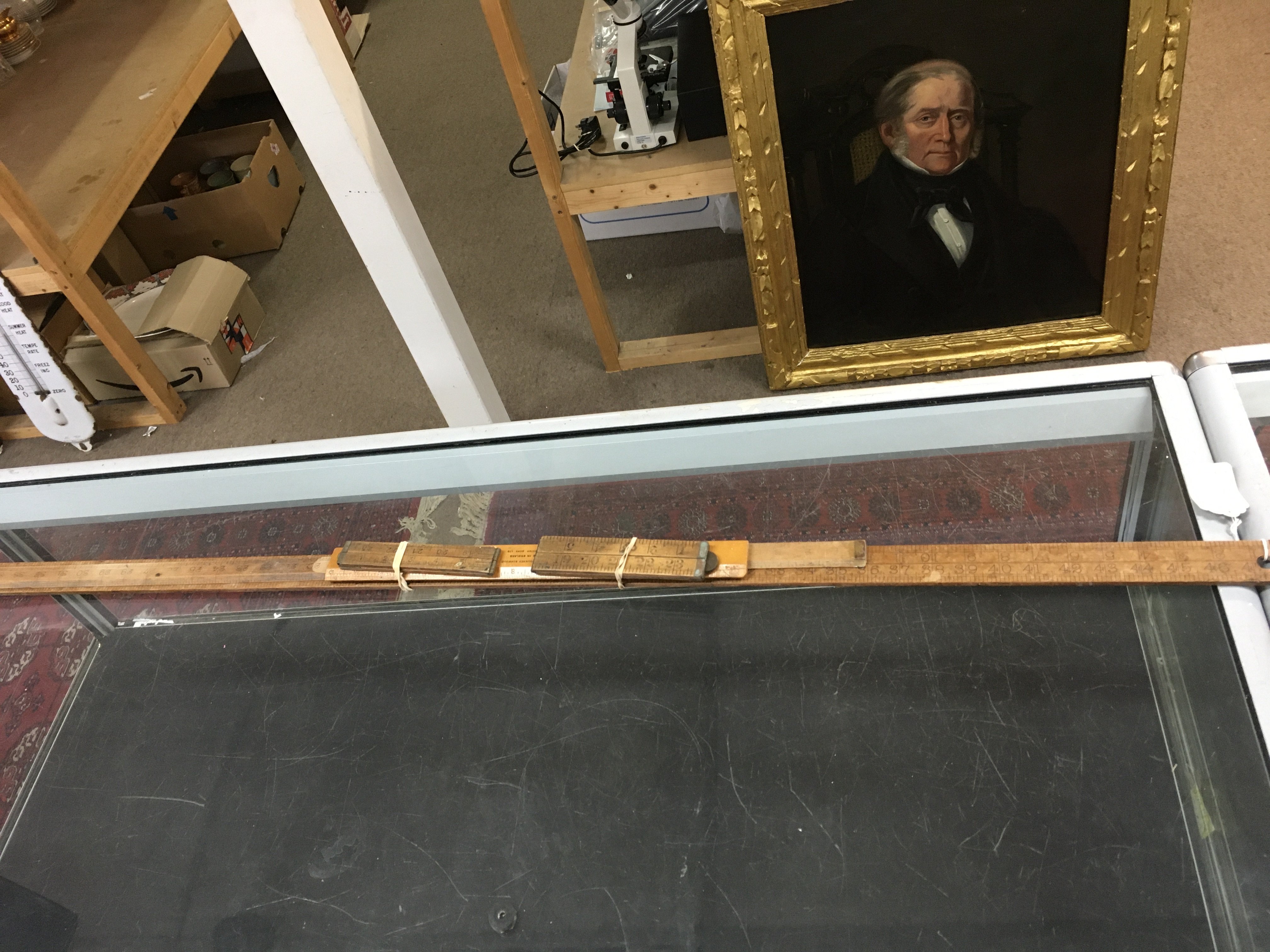 A collection of boxwood rulers