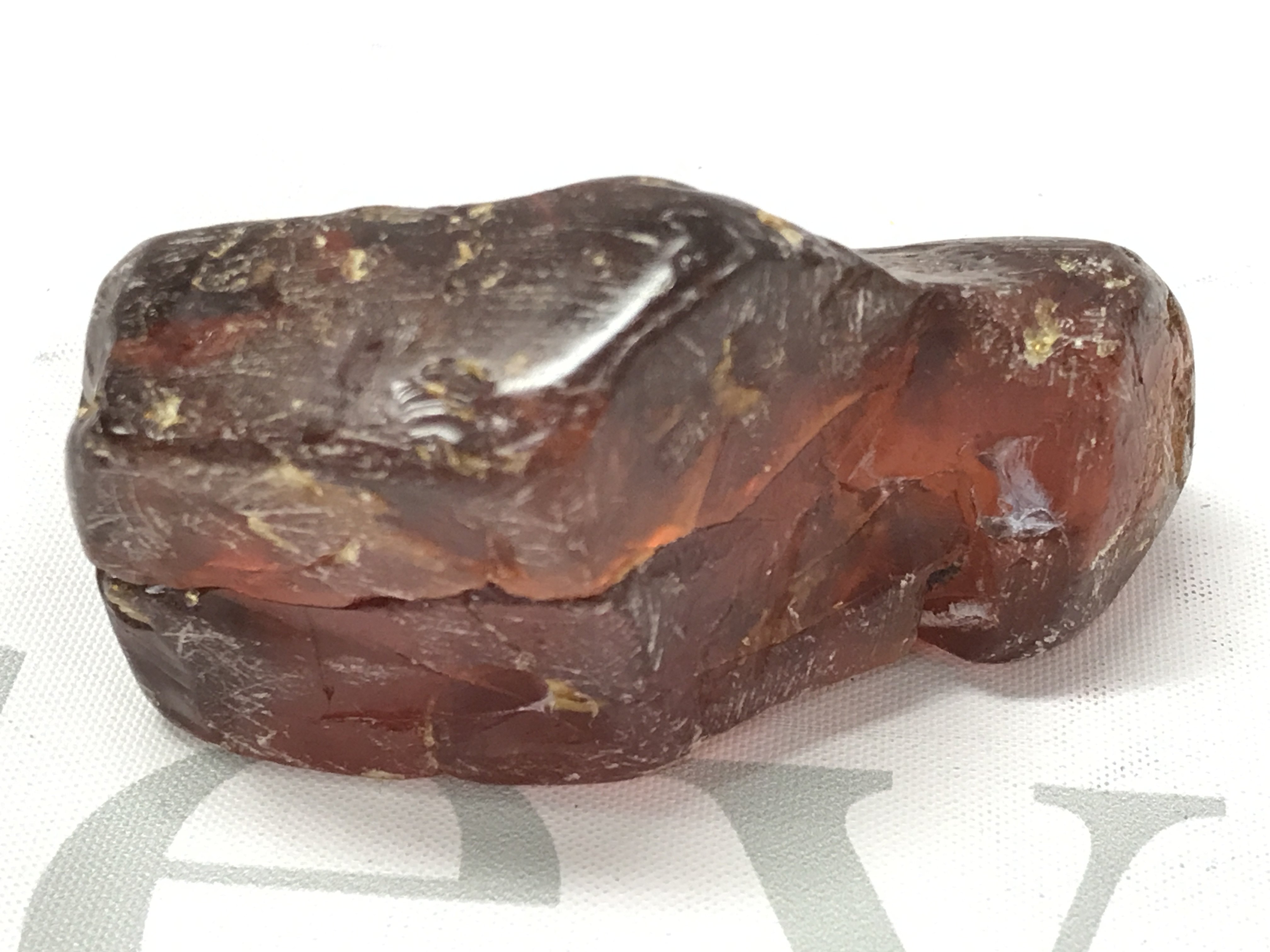 A Baltic amber 70g 3" 8cm long. Postage category A- NO RESERVE