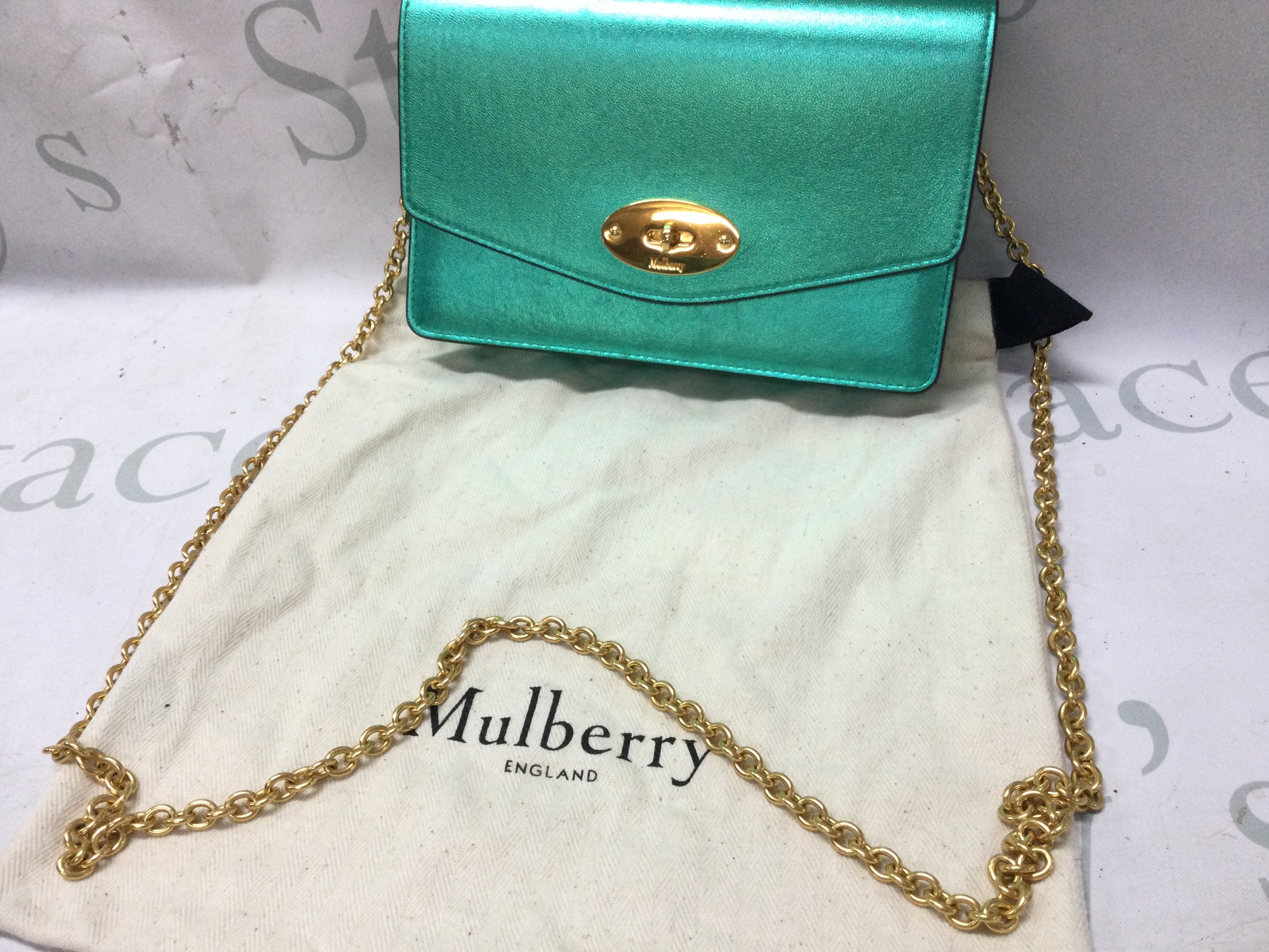 Mulberry Darley Bag ,Metallic Blue Leather. Postage category B