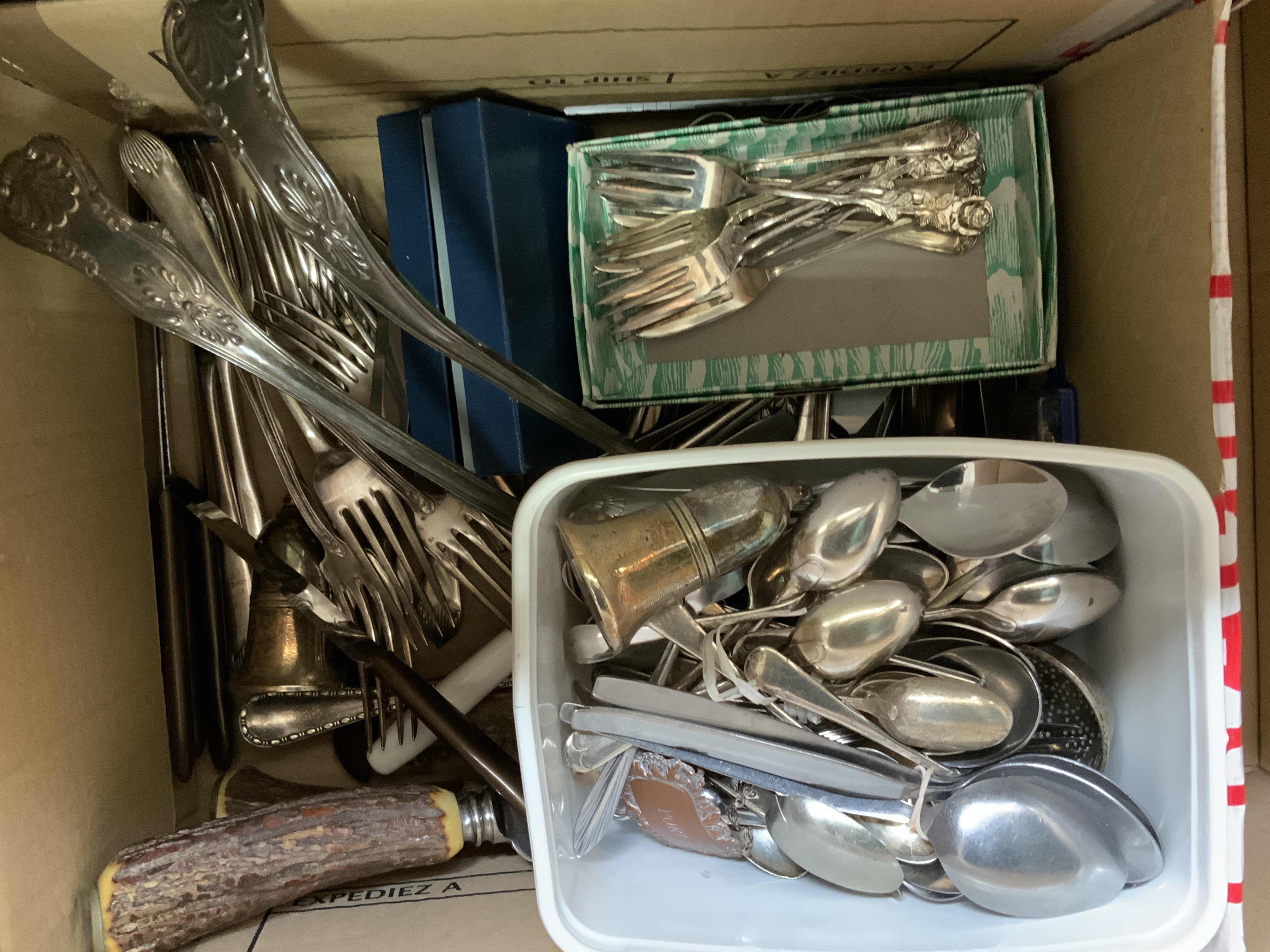 A large collection of silver plated items