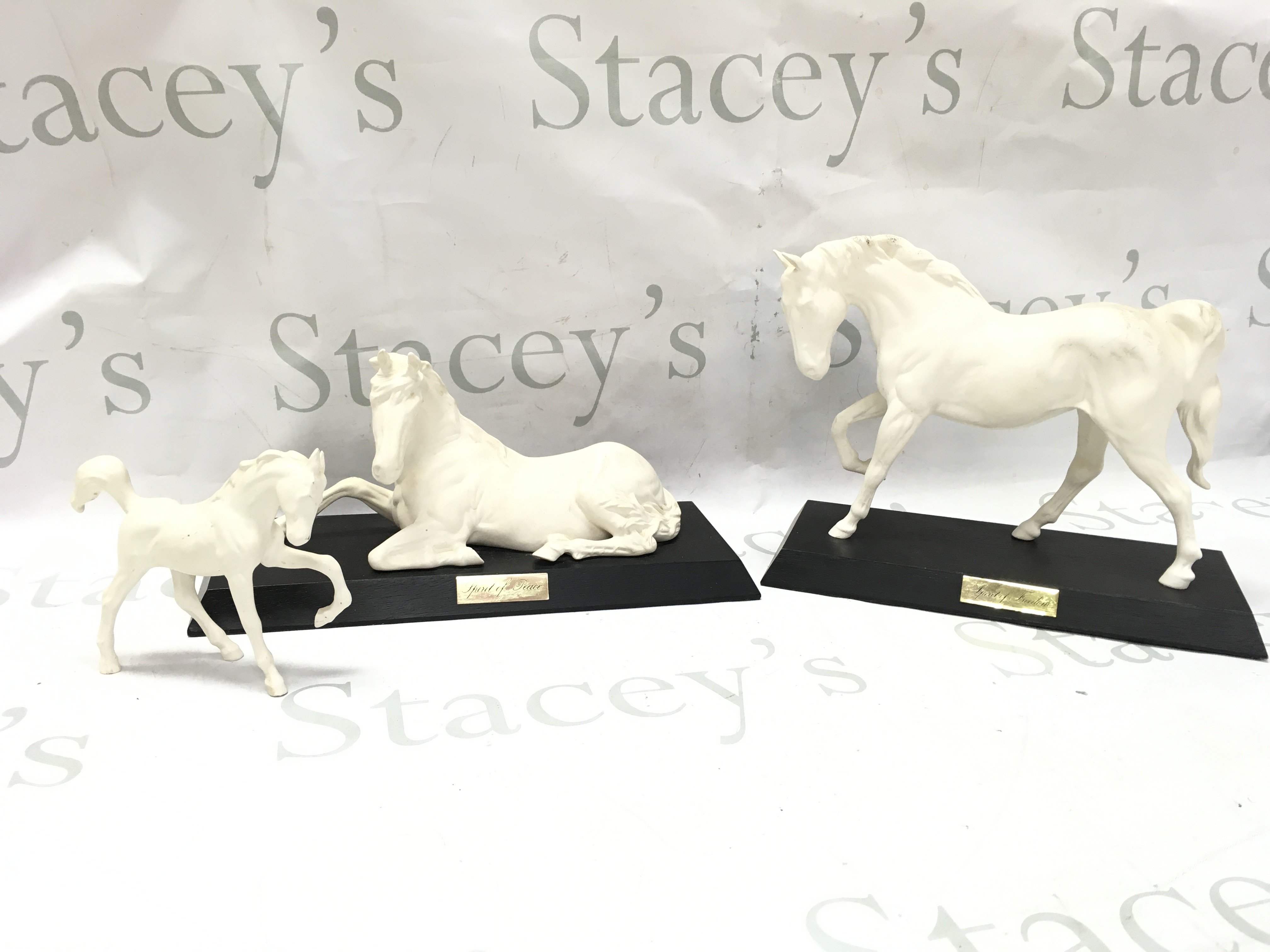 White Beswick figures . This lot cannot be posted