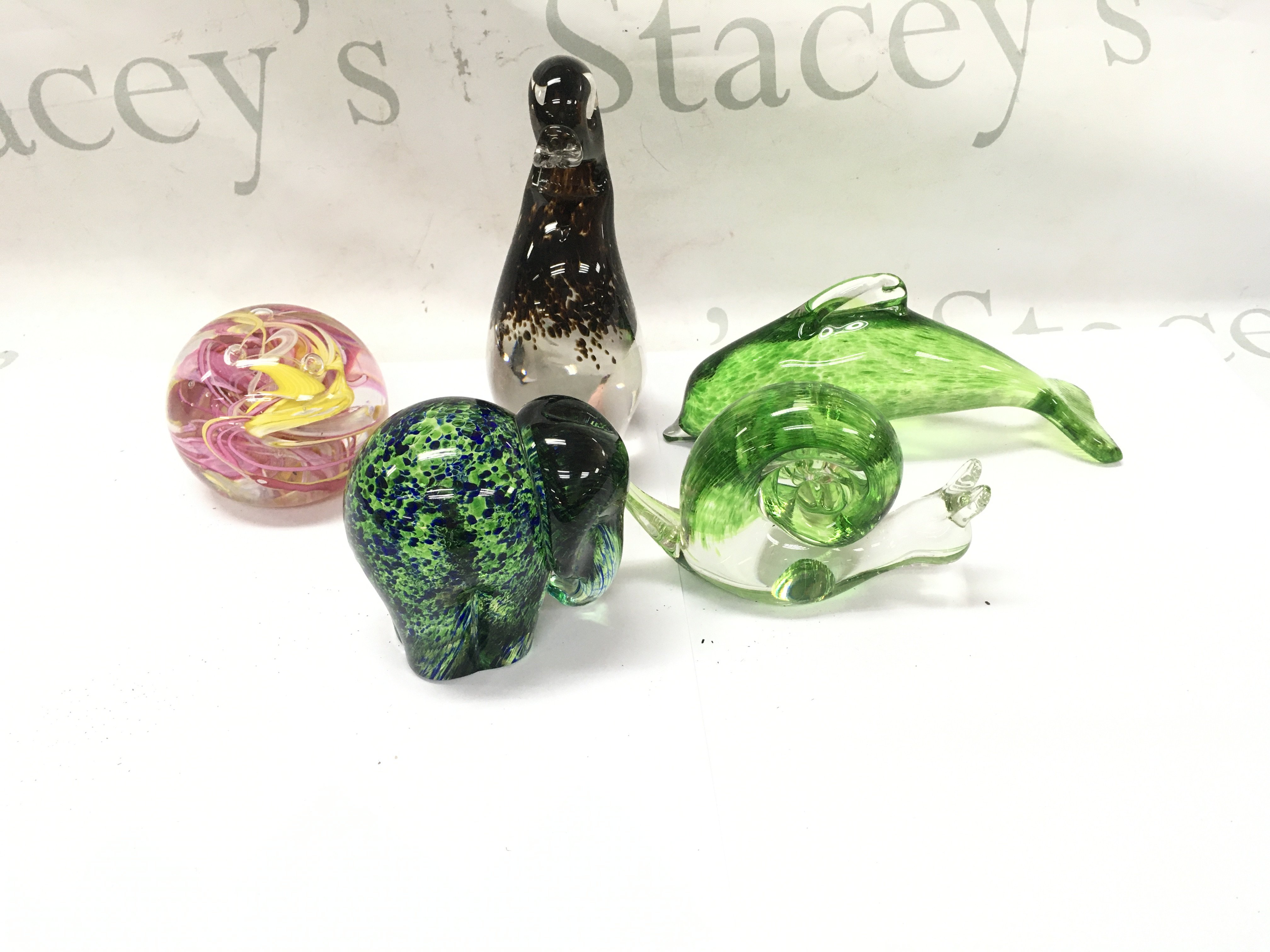 A collection of assorted Wedgwood and other glass items