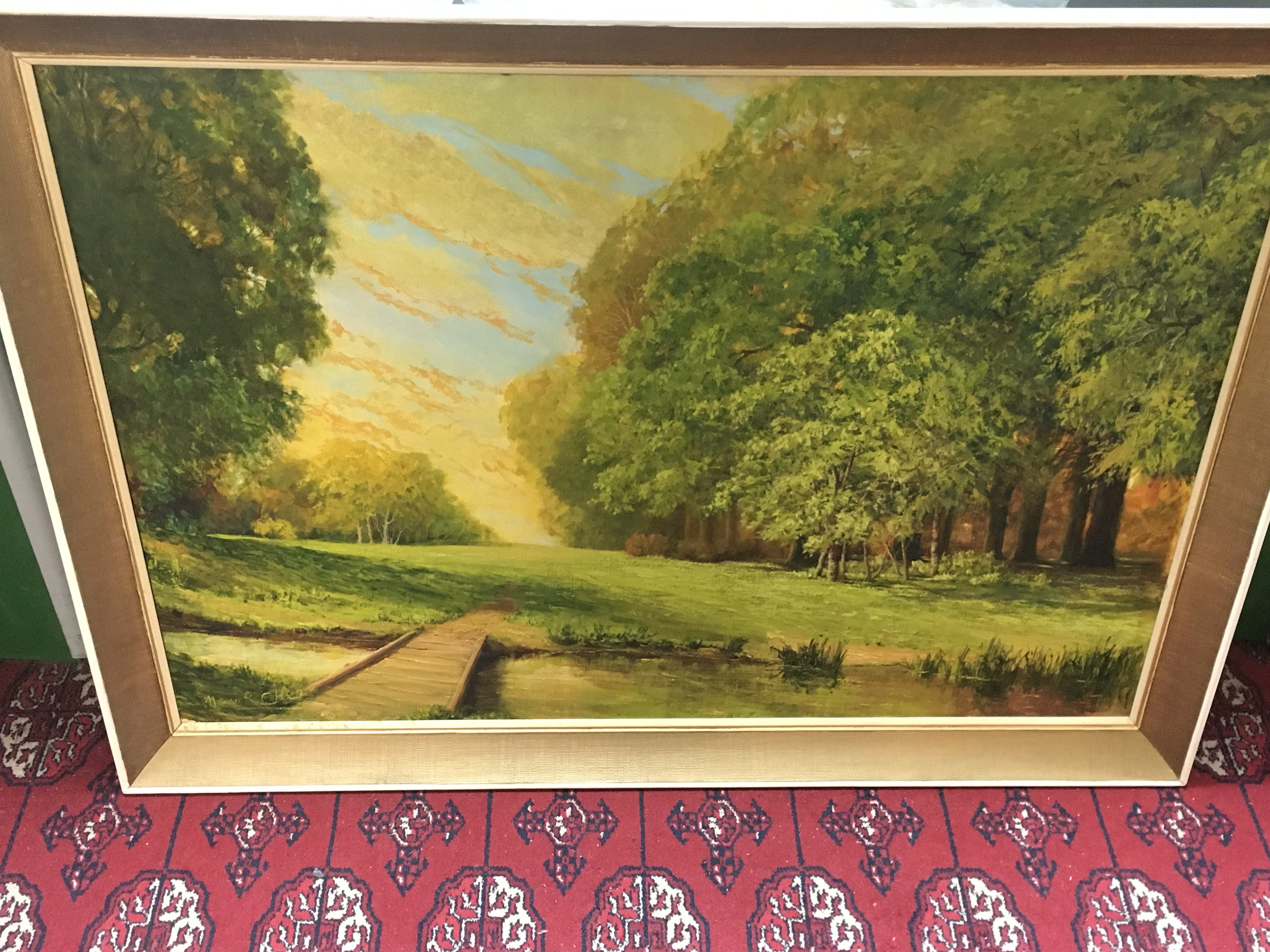 A Norman Coker river landscape scene.