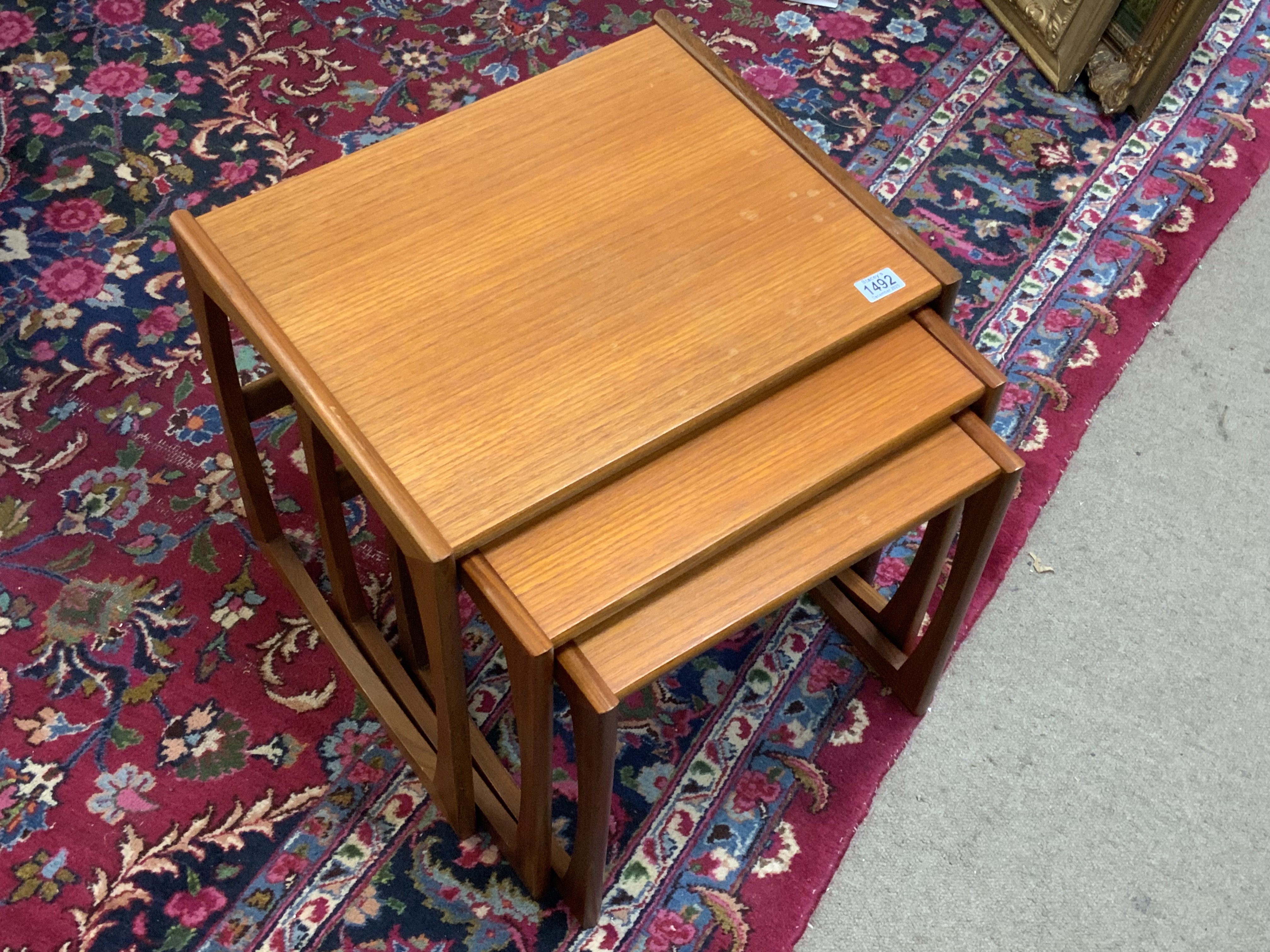 A nest of 3 G-PLan 1970s side tables.